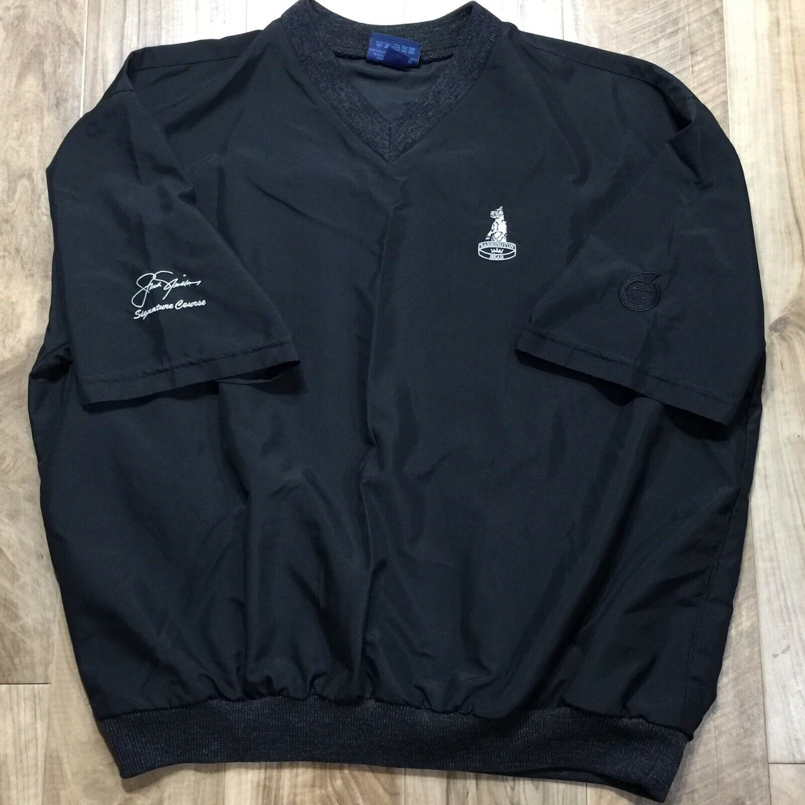 Sunderland Of Scotland Golf Wind Shirt Jacket Barrington GC Ohio Short Sleeve L