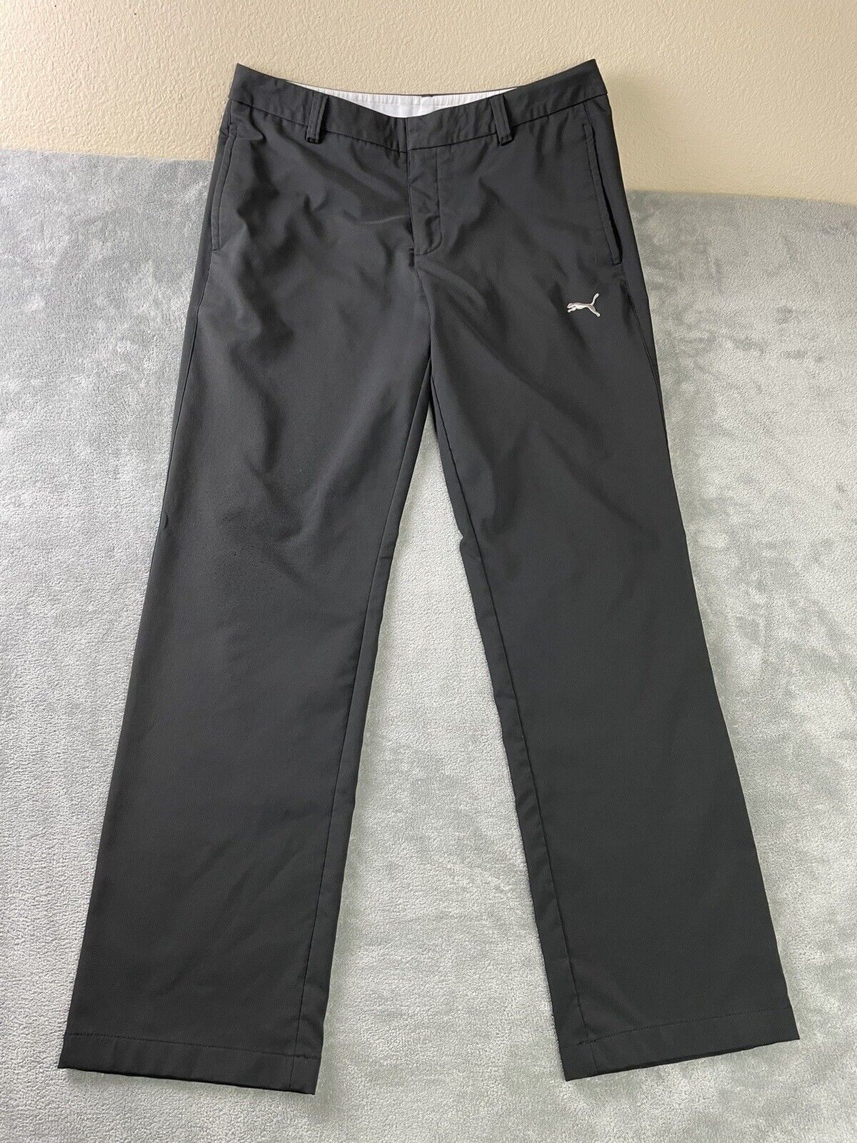 PUMA Dry Cell Golf Pants Mens Size 34x32 (30) Black Athletic •snags•