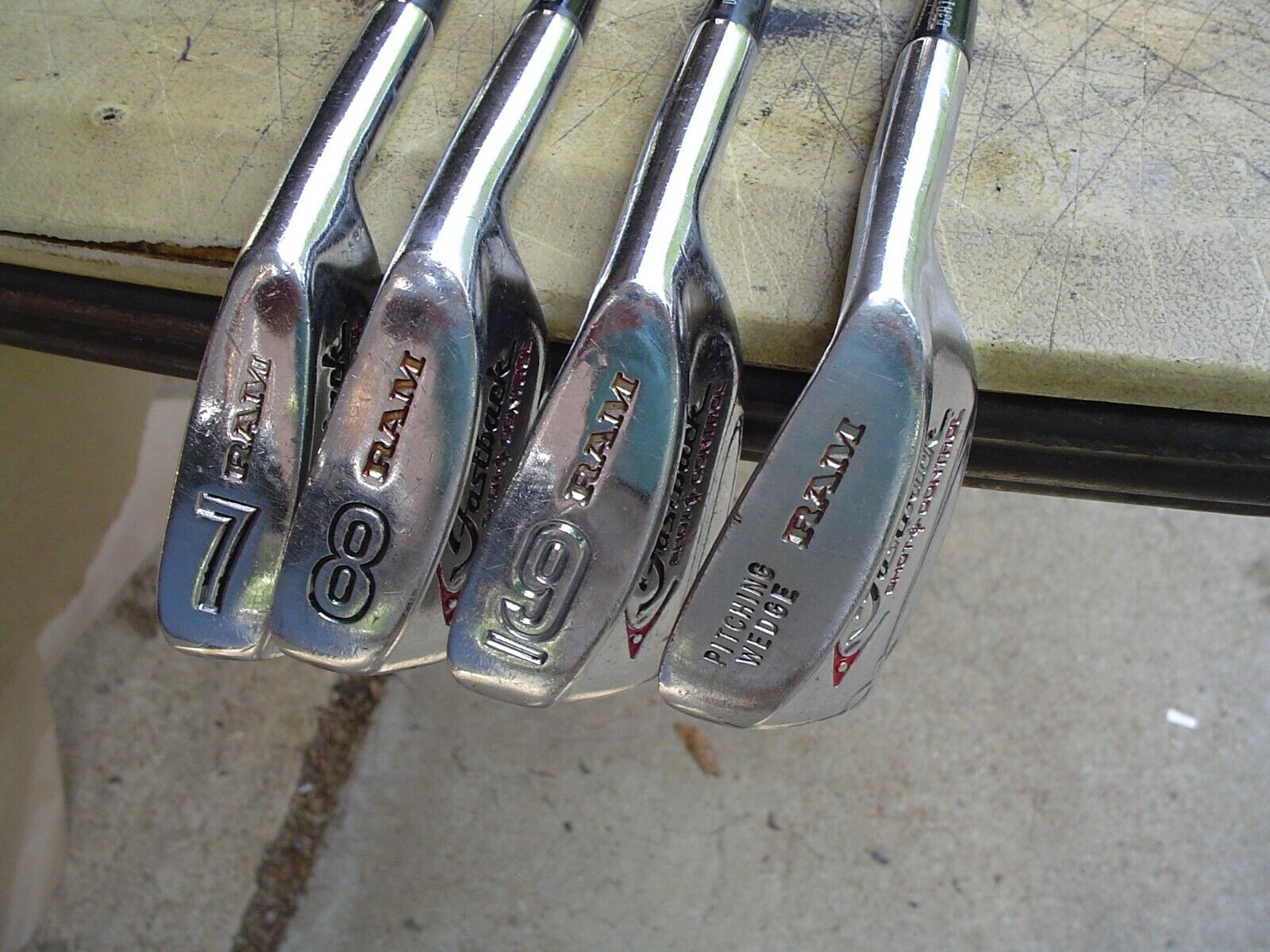 Ram Fastback Shot Control Golf Club Blades 7,8,9,PW RH S-Flex Steel
