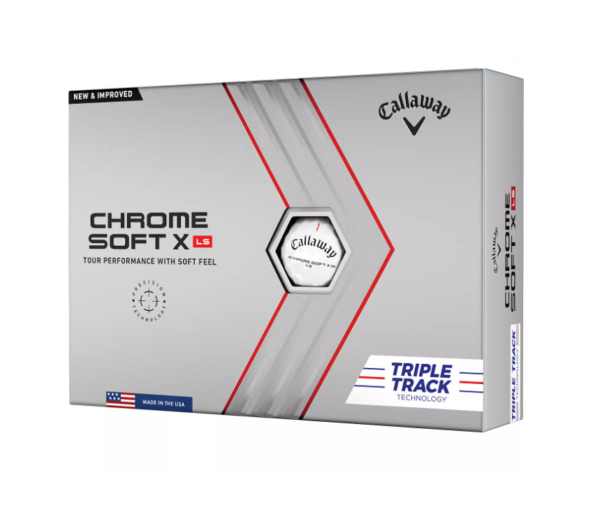 SALE Callaway Golf Chrome Soft X LS Triple Track Golf Balls - Pack of 12 Balls