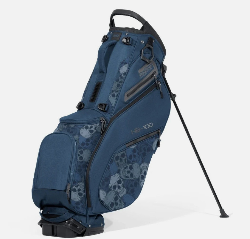 New Bag Boy Golf HB-100 Stand Bag Navy / Skulls New Bag Boy Golf HB-100 Stand Bag Navy / Skulls