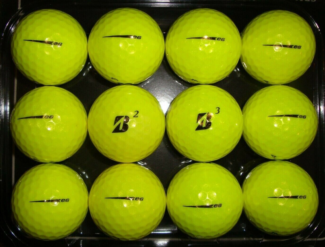12 Bridgestone E6 yellow golf balls 2020 