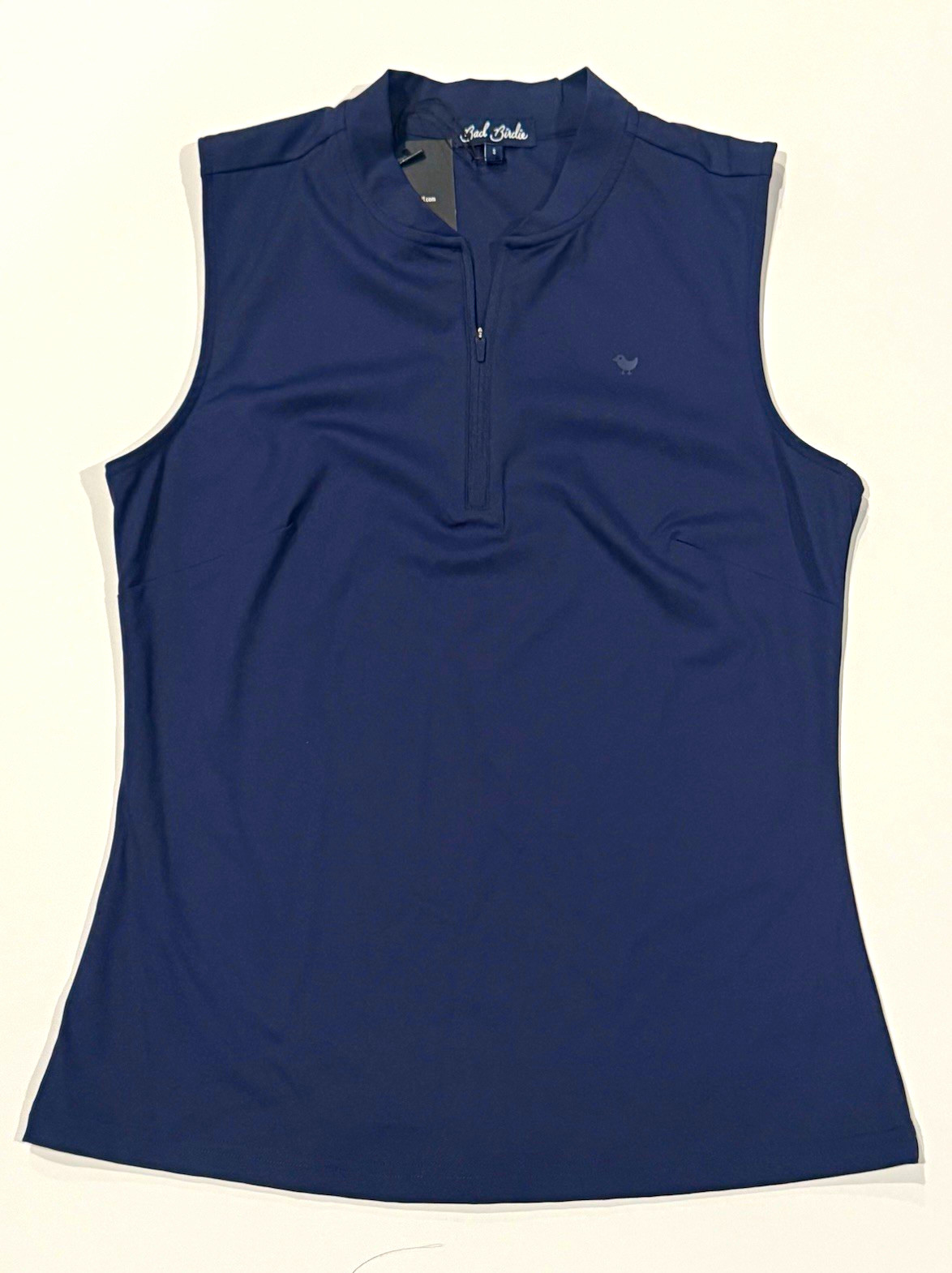 Bad Birdie Womens Blade Polo Shirt Dark Navy Sleeveless Golf Top Size S Bad Birdie Womens Blade Polo Shirt Dark Navy Sleeveless Golf Top Size S