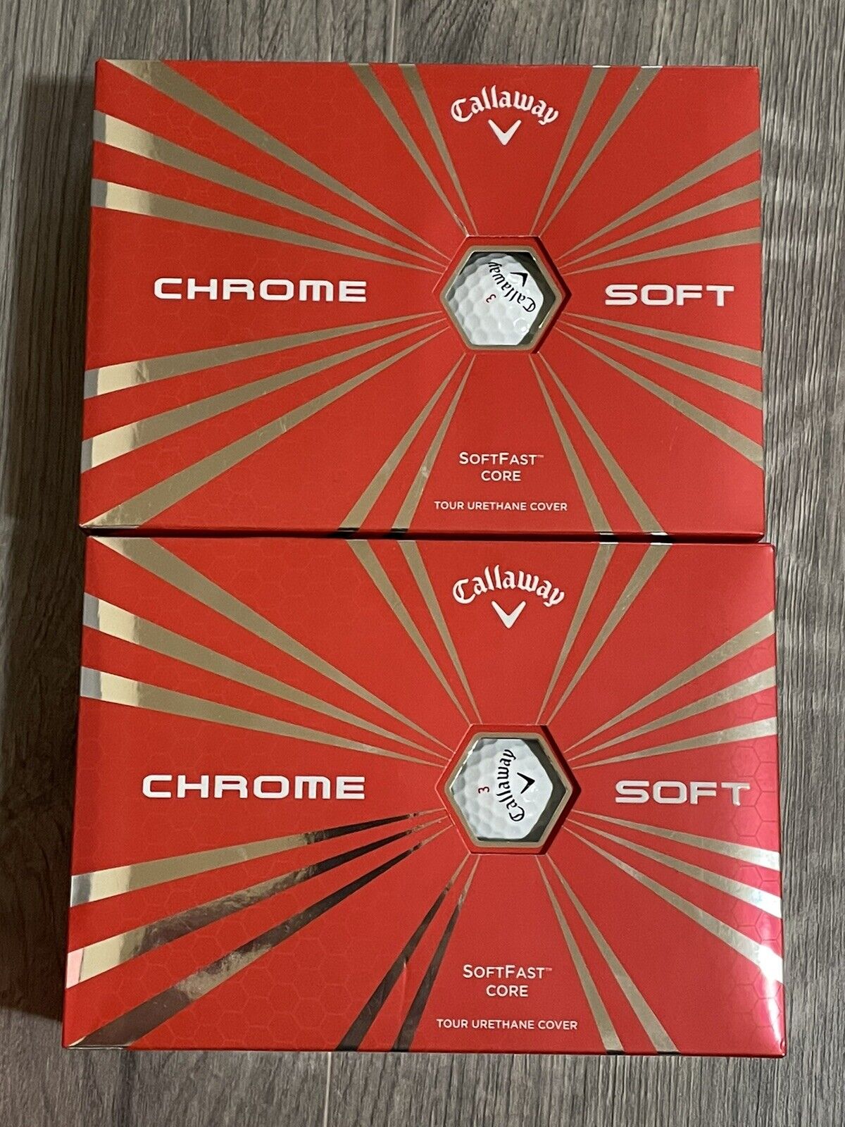 Callaway Chrome Soft Golf Balls Dual softfast core. 2 Dozen White. Brand New 24