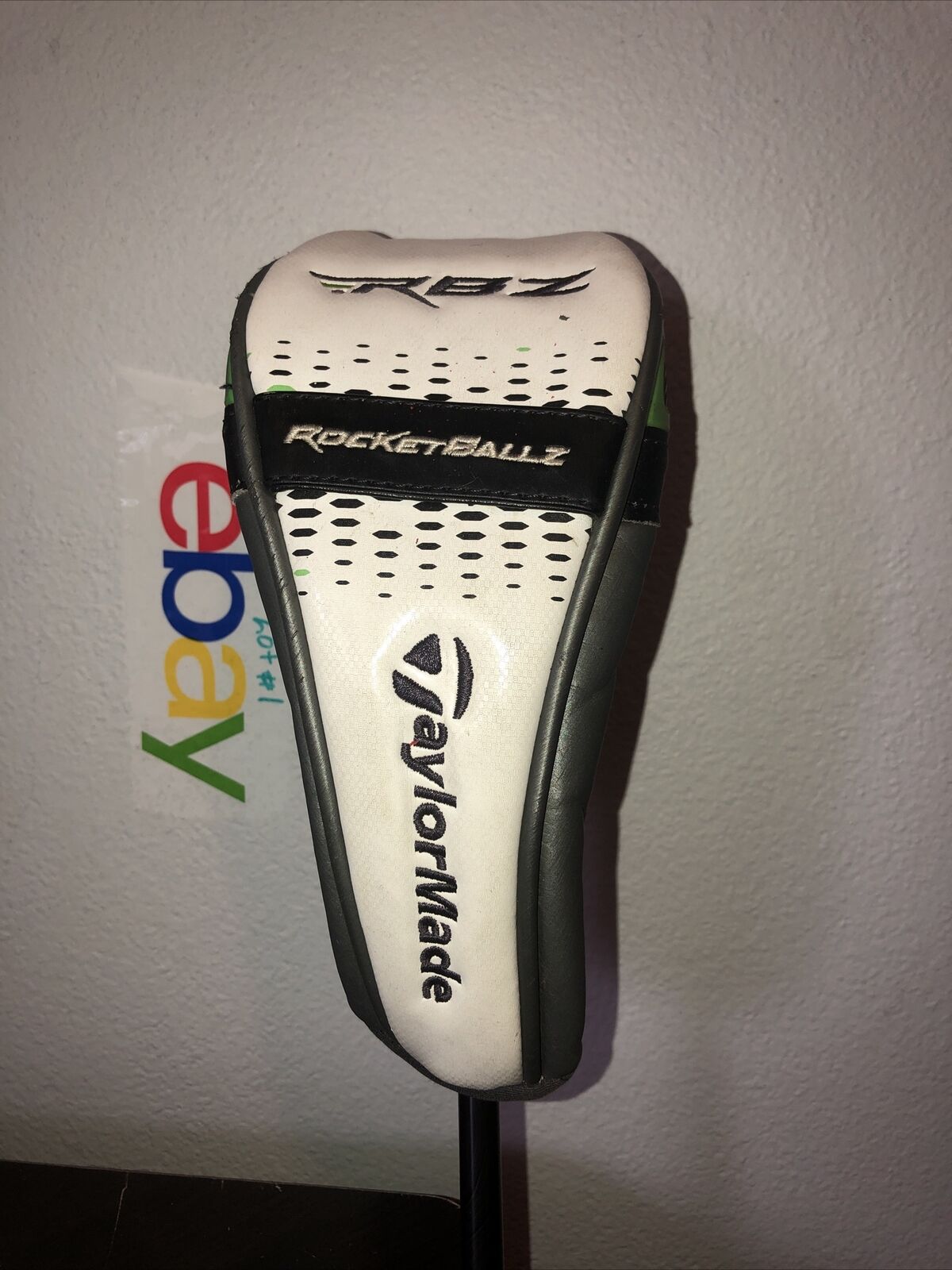 TAYLORMADE RBZ ROCKETBALLZ HYBRID RESCUE HEADCOVER White Head Cover w Tag (18)
