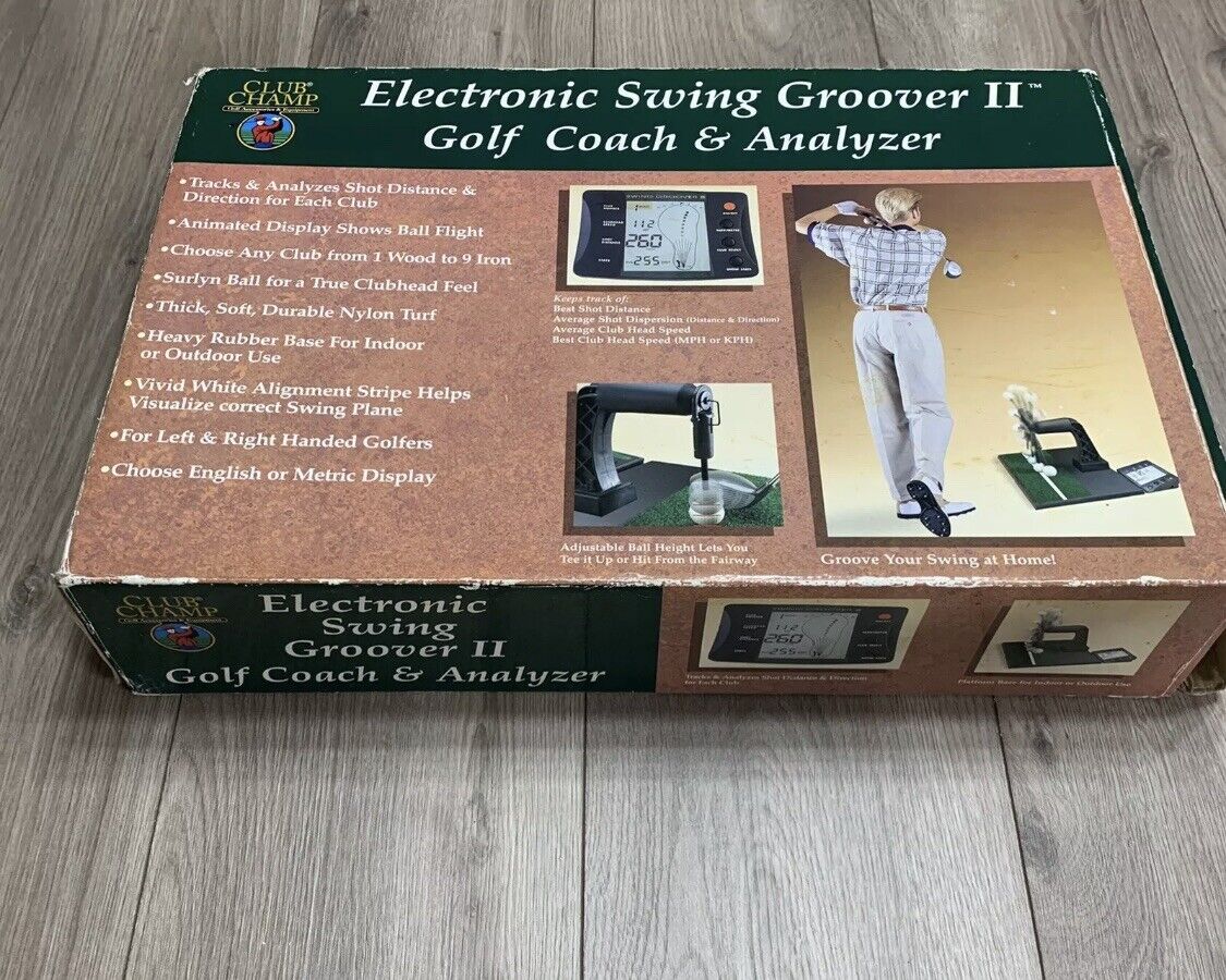 Club Champ Electronic Swing Groover II Golf Coach & Analyzer New Open Box