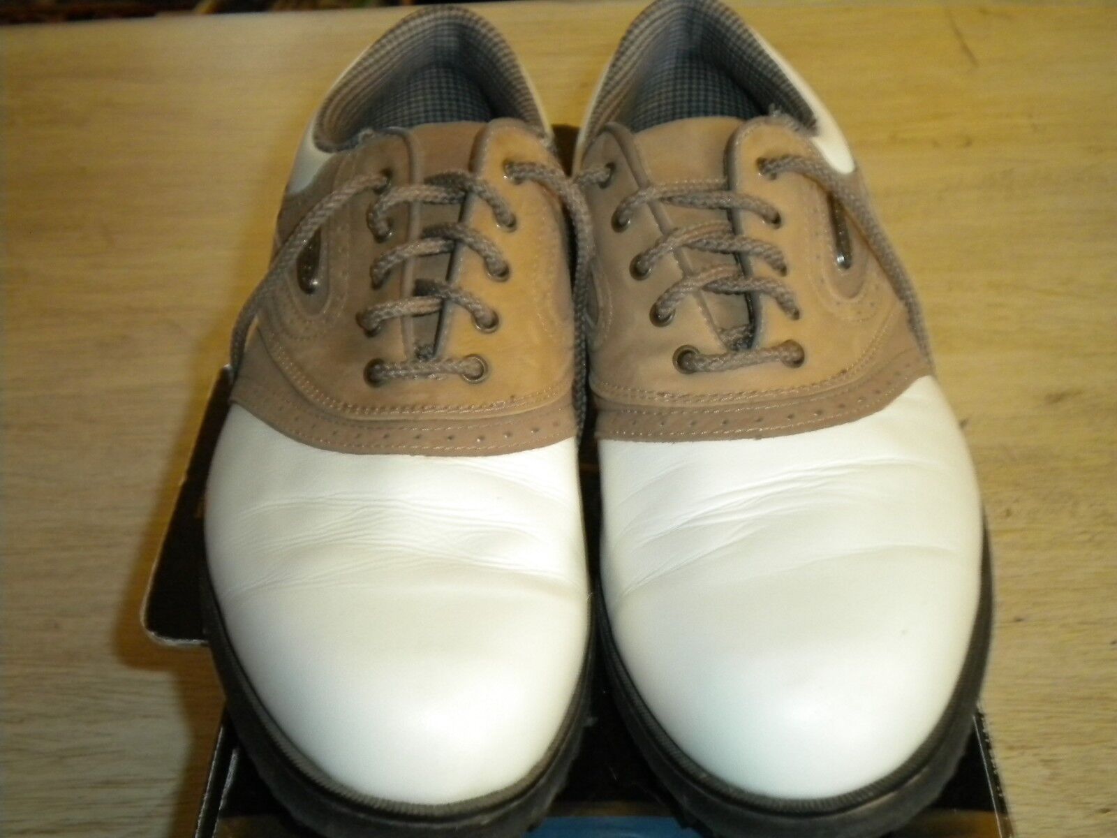 Ladies Footjoy Comfort White/Brown Golf Shoes 8M