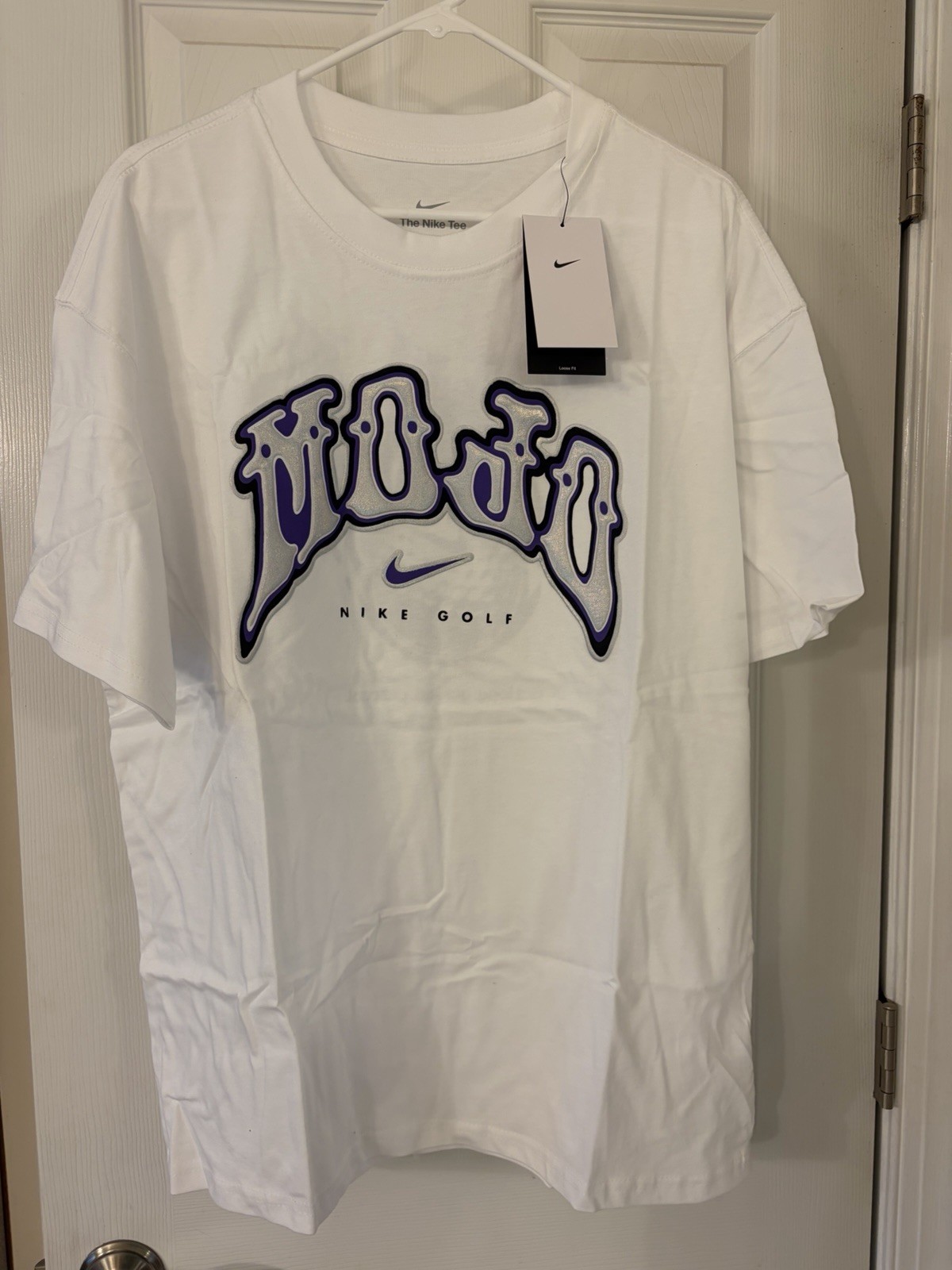 New Nike Golf MOJO T-Shirt Men\'s Large White Rare