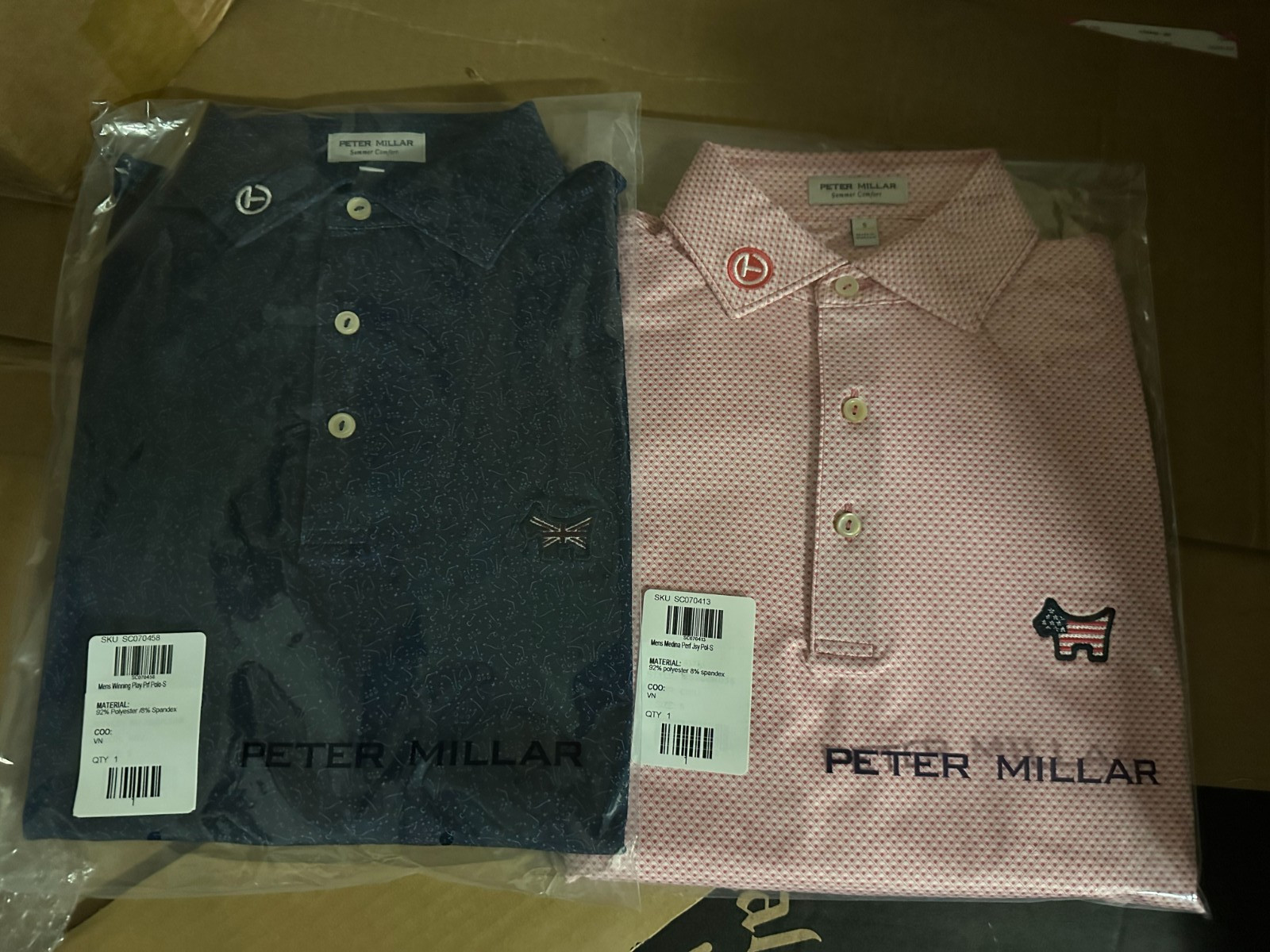 2 New Scotty Cameron Summer Comfort Polo Americana & UK Scotty Dog - Small 2 New Scotty Cameron Summer Comfort Polo Americana & UK Scotty Dog - Small