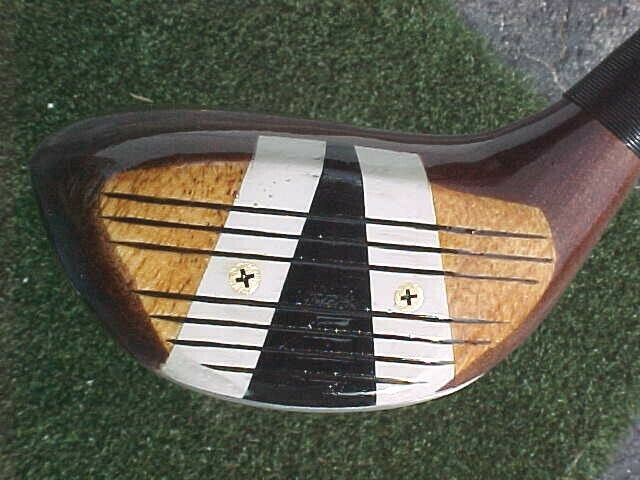 PERSIMMON H&B AUTOGRAPH Fancy Face Golf Club Refinished Wood Driver w New Grip
