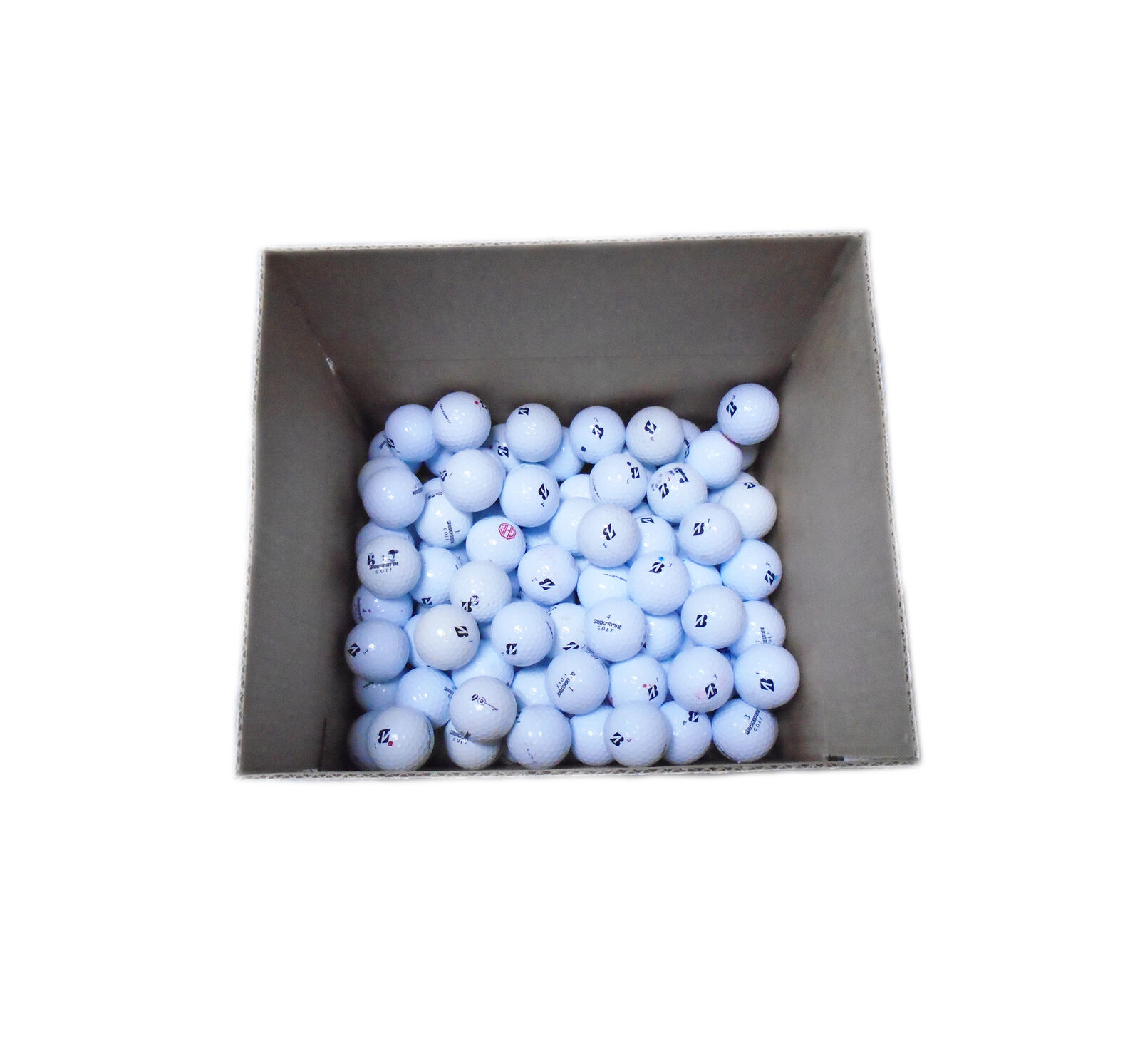 100 White Bridgestone Good Condition Golf Balls - Tour B/e6/e7/e12/B330