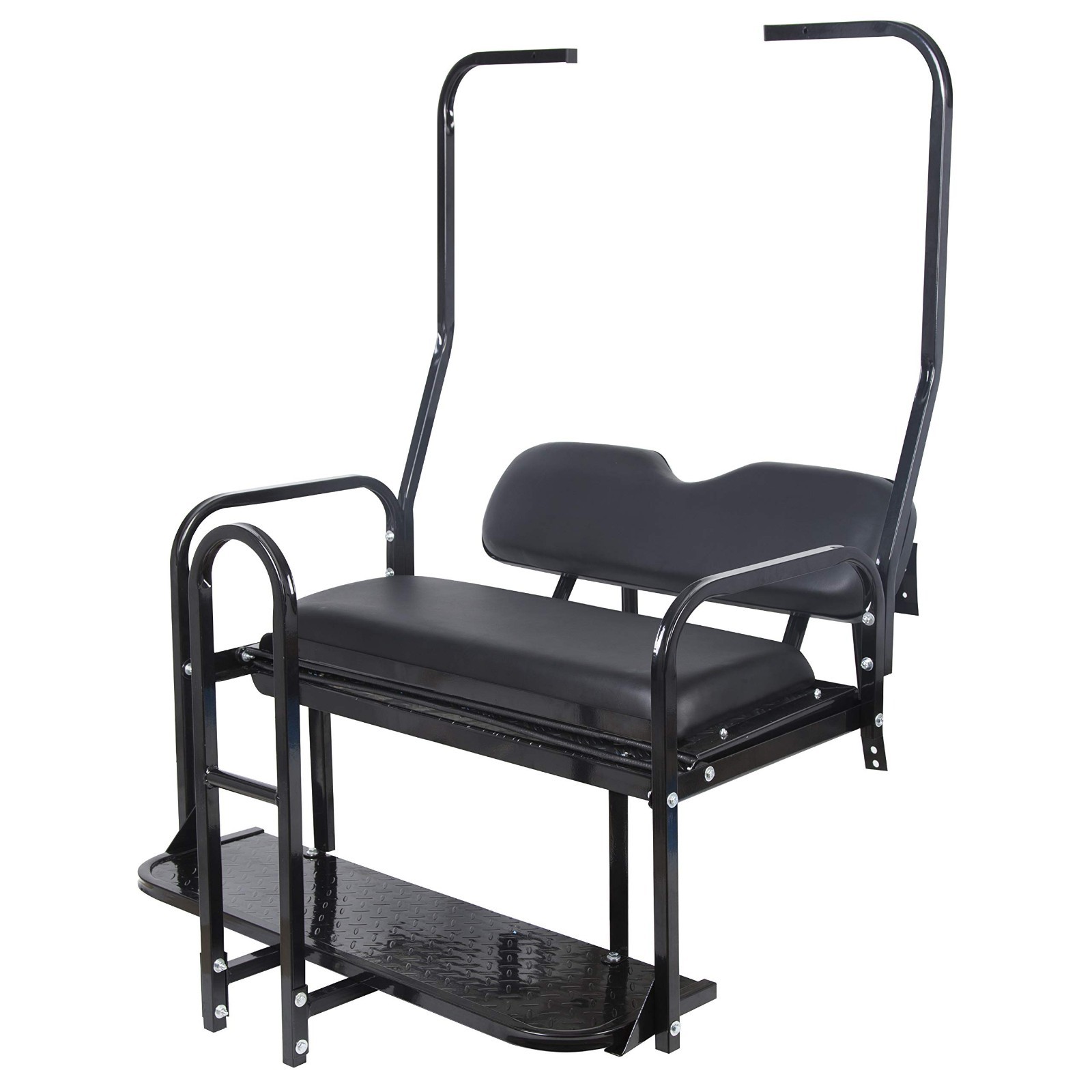 KUAFU Rear Flip Back Seat W/Grab Bar Compatible with Club Car DS (1982-2000.5) M KUAFU Rear Flip Back Seat W/Grab Bar Compatible with Club Car DS (1982-2000.5) M
