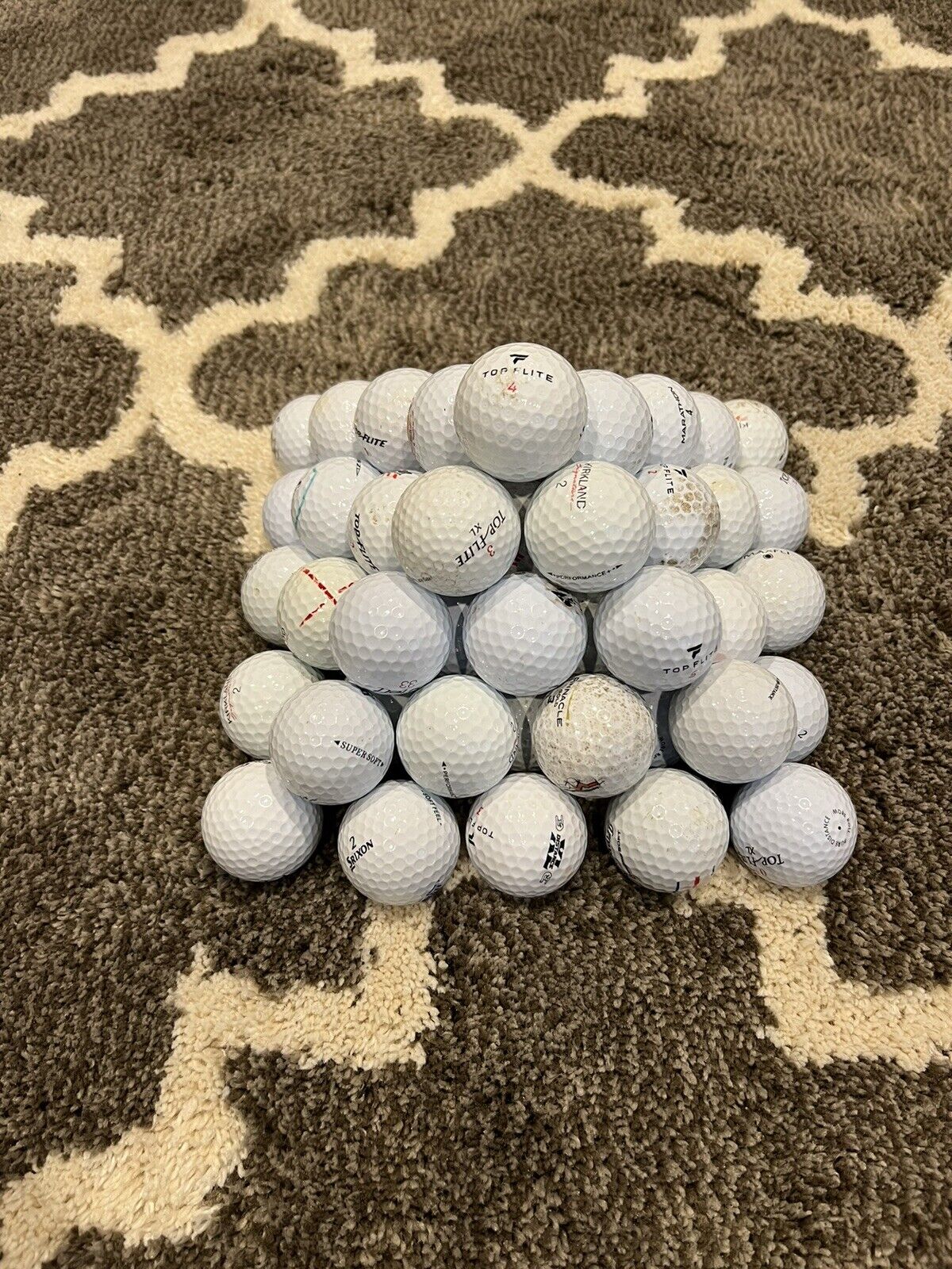 50 Used Practice Golf Balls