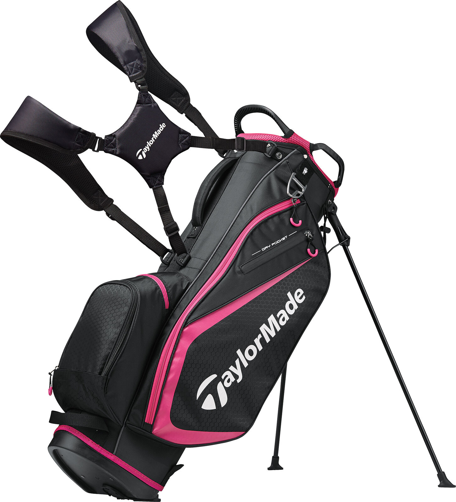 TaylorMade Select Plus Stand Bag Black/Pink Golf Carry Bag New