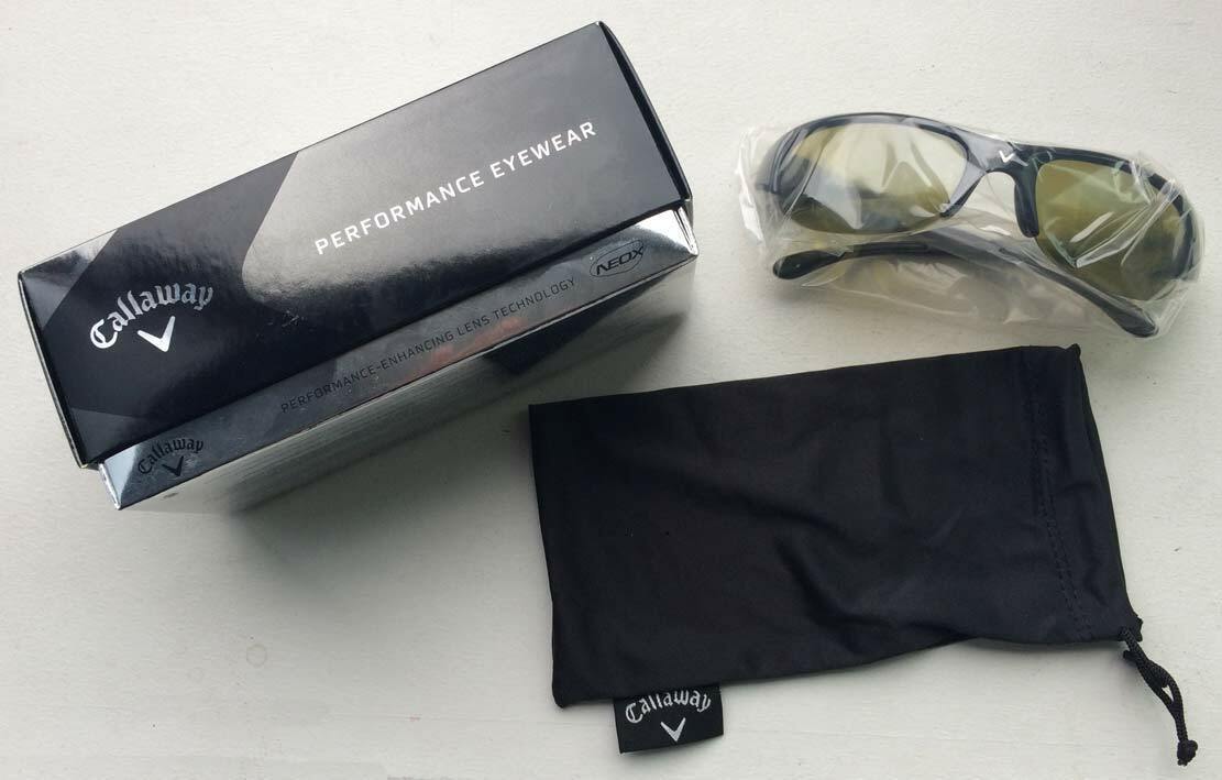 NEW Callaway Golf Eyewear SUNGLASSES A200BK with NEOX lens +pouch bag deluxe box