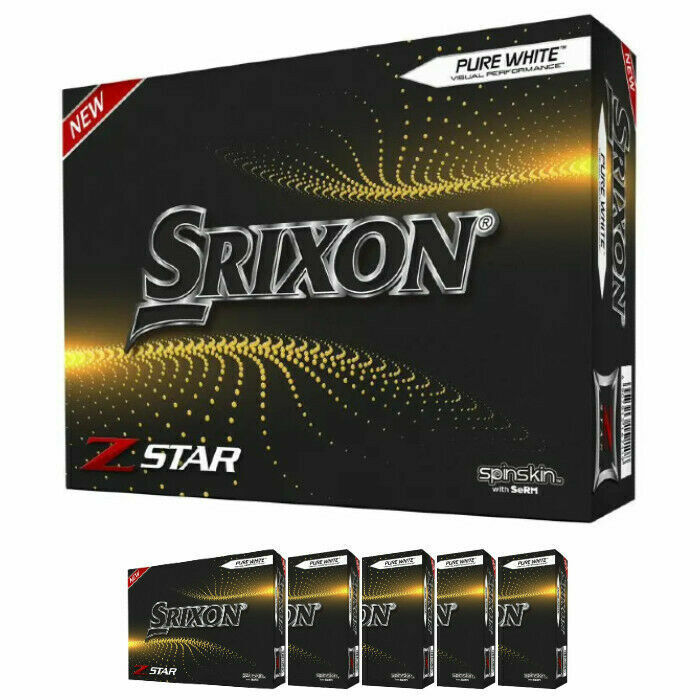 NEW 2021 Srixon Z-Star Golf Balls - 6 Dozen Lot (72 total) - White & Yellow