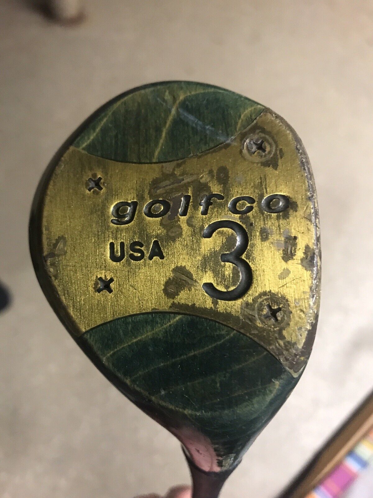 Ladies GolfCo USA Princess 3 Wood.Steel Shaft. Chevron grip - EUC
