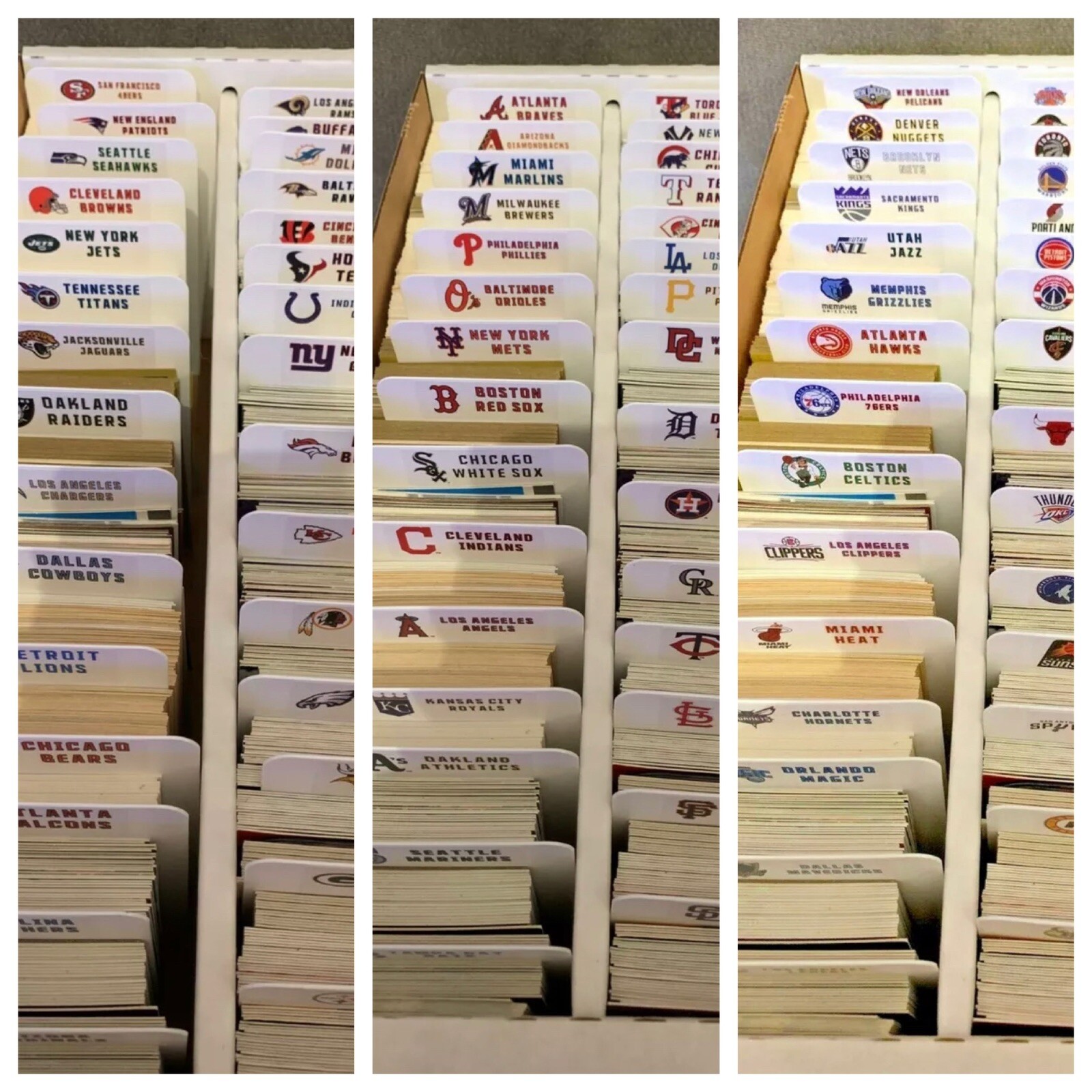 BUNDLE DEAL Sports Card TALL Dividers With FREE Customized NBA MLB & NFL Labels BUNDLE DEAL Sports Card TALL Dividers With FREE Customized NBA MLB & NFL Labels