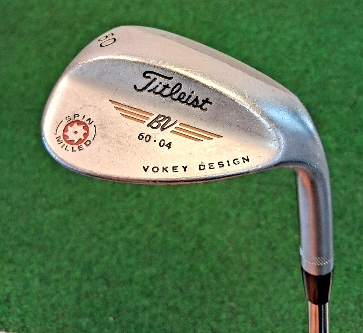 Titleist BV Vokey Design Spin Milled Lob Wedge 60-04 Wedge Flex Steel RH 35.25 Titleist BV Vokey Design Spin Milled Lob Wedge 60-04 Wedge Flex Steel RH 35.25
