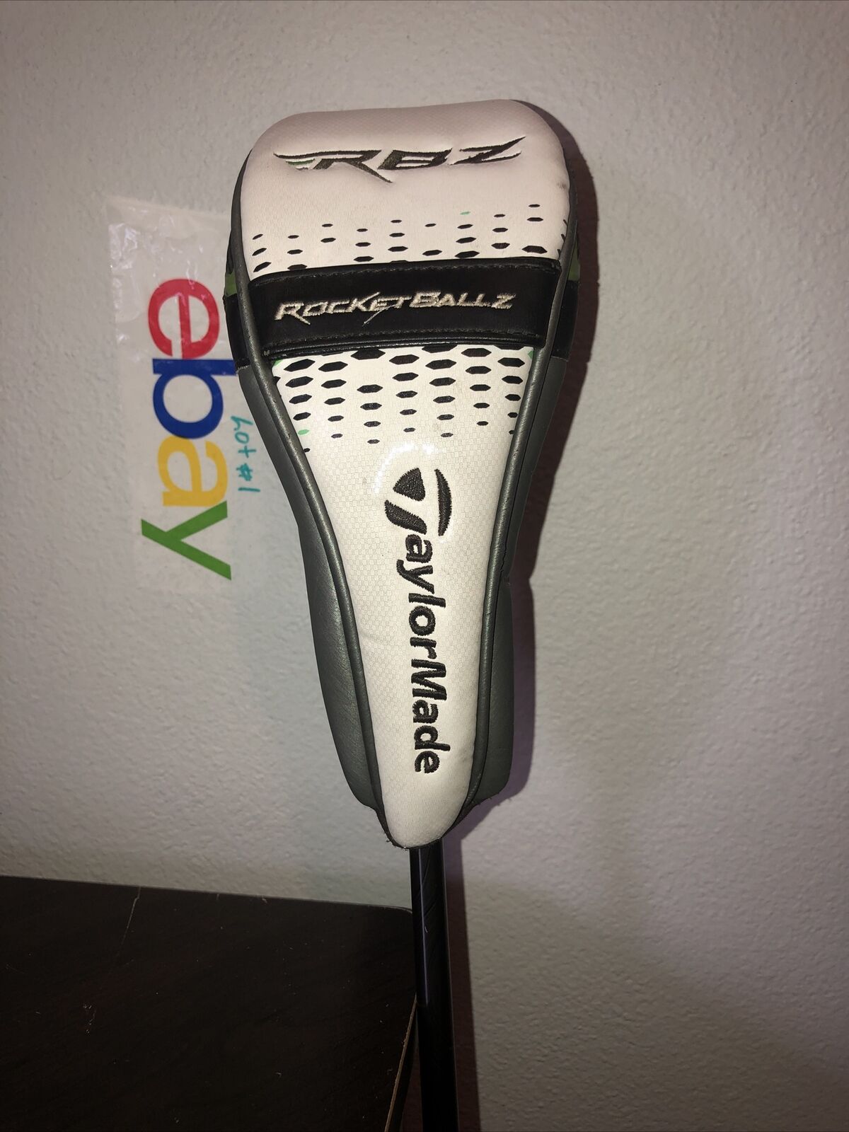 TAYLORMADE RBZ ROCKETBALLZ HYBRID RESCUE HEADCOVER White Head Cover w Tag (14)