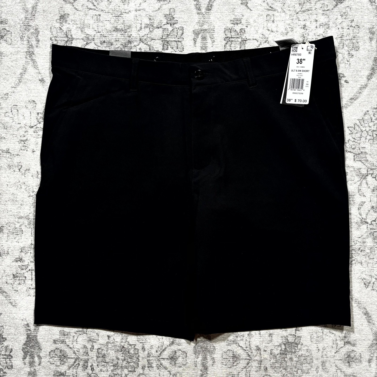 Sz 38 Adidas Ultimate365 Golf Shorts Mens Black DWR Regular Fit Performance NWT