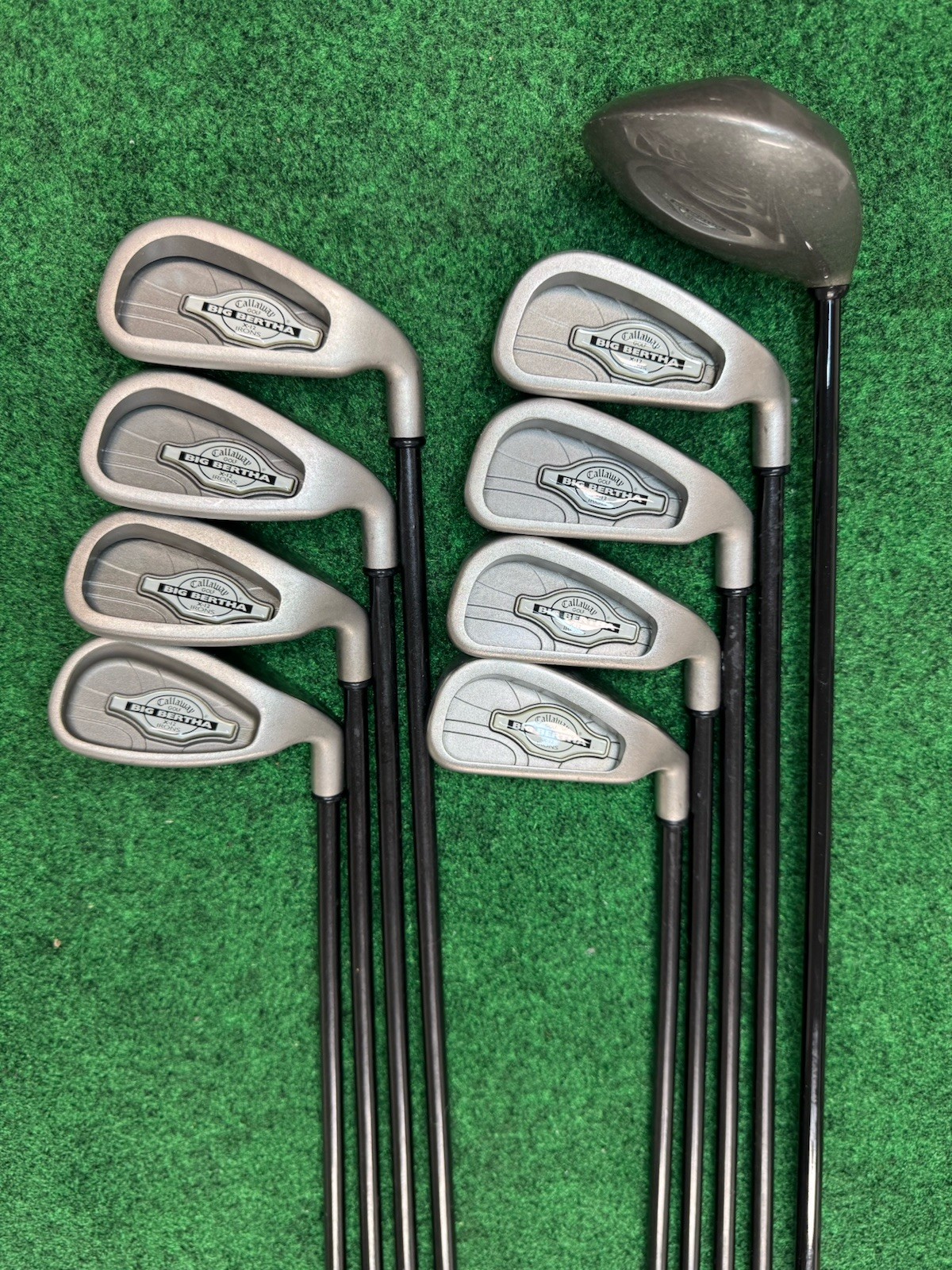 Callaway Big Bertha X-12 3-PW + 3 Wood Golf Club Iron Set RCH 99 Regular Flex RH Callaway Big Bertha X-12 3-PW + 3 Wood Golf Club Iron Set RCH 99 Regular Flex RH