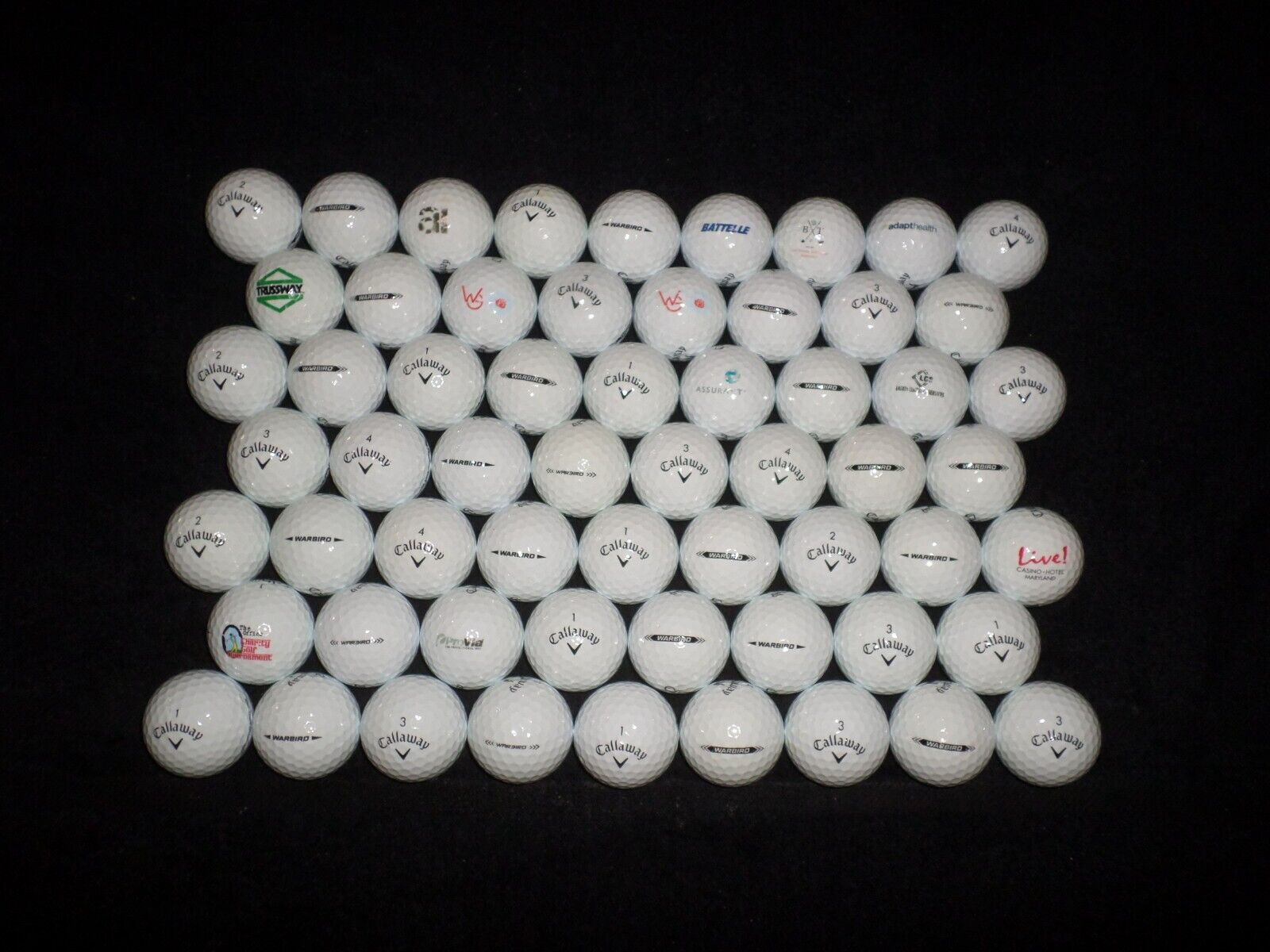 60 Callaway Warbird Golf Balls