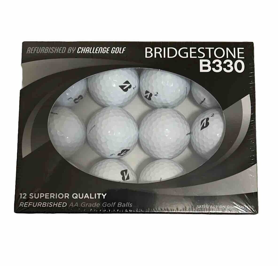 Bridgestone B330 Golf Balls One Dozen Refurbished AA Grade New Sealed