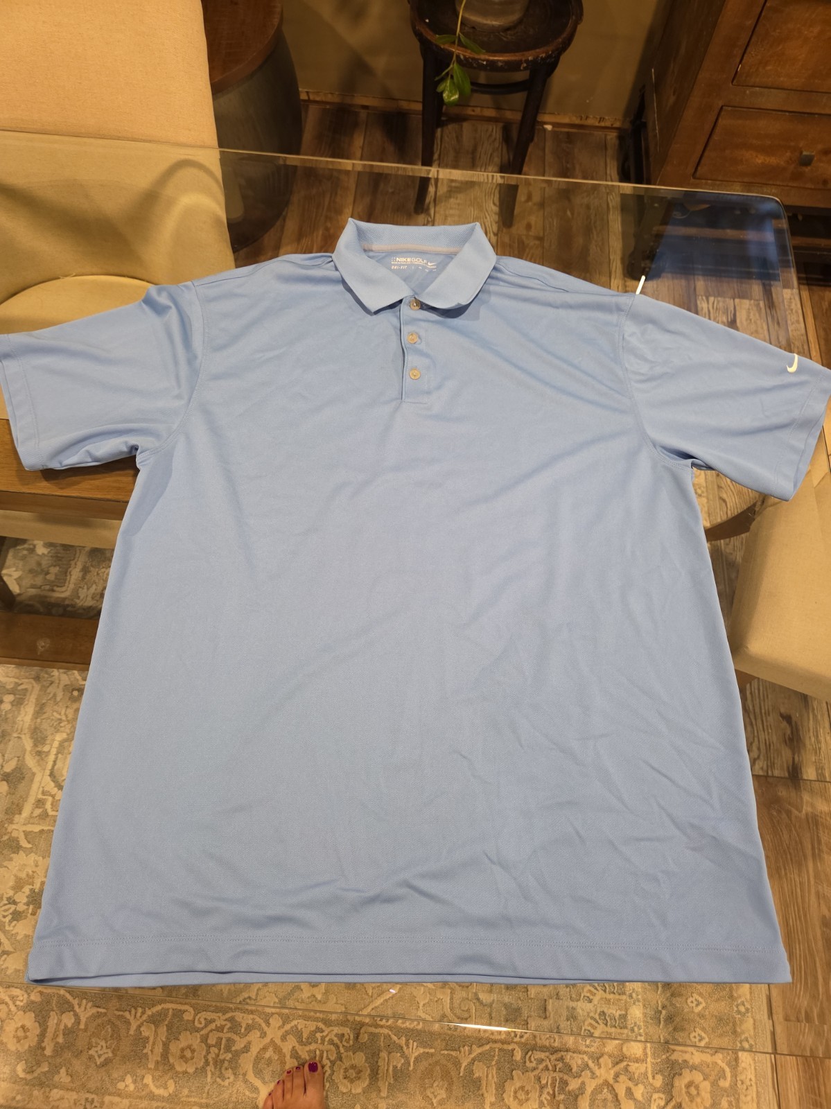 Nike Golf Dri-FIT Men’s Polo Shirt XXL Blue Standard Fit Short Sleeve 0056 Nike Golf Dri-FIT Men’s Polo Shirt XXL Blue Standard Fit Short Sleeve 0056