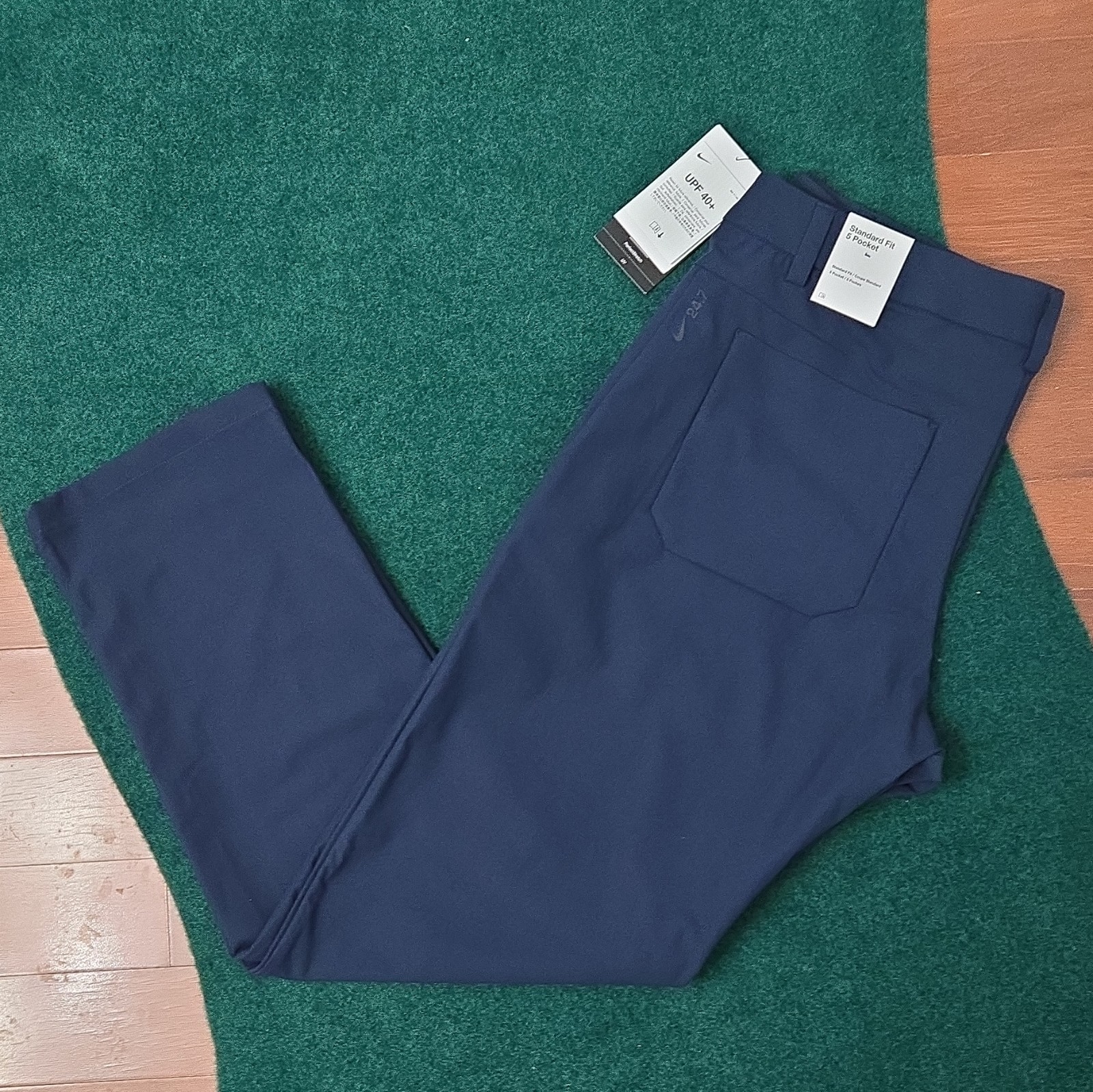 Mens Nike Pants 24.7 Perfect Stretch Navy Blue NWT Fit 34x32