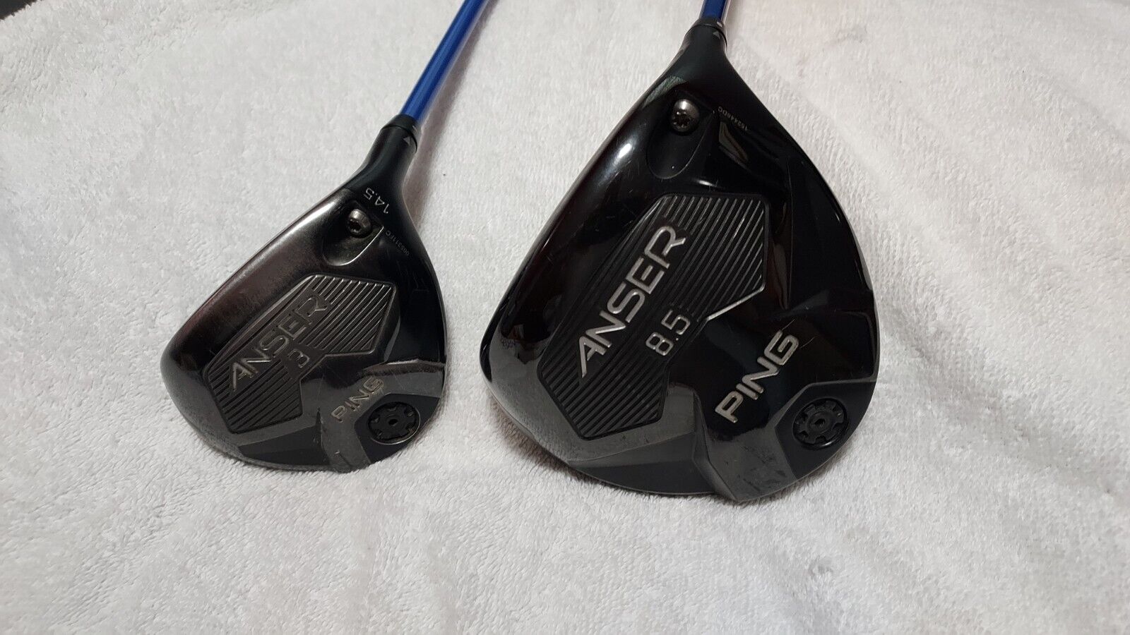 Ping Anser 8.5* Driver & Ping Anser 14.5* 3 wood w/ headcovers & extra shafts