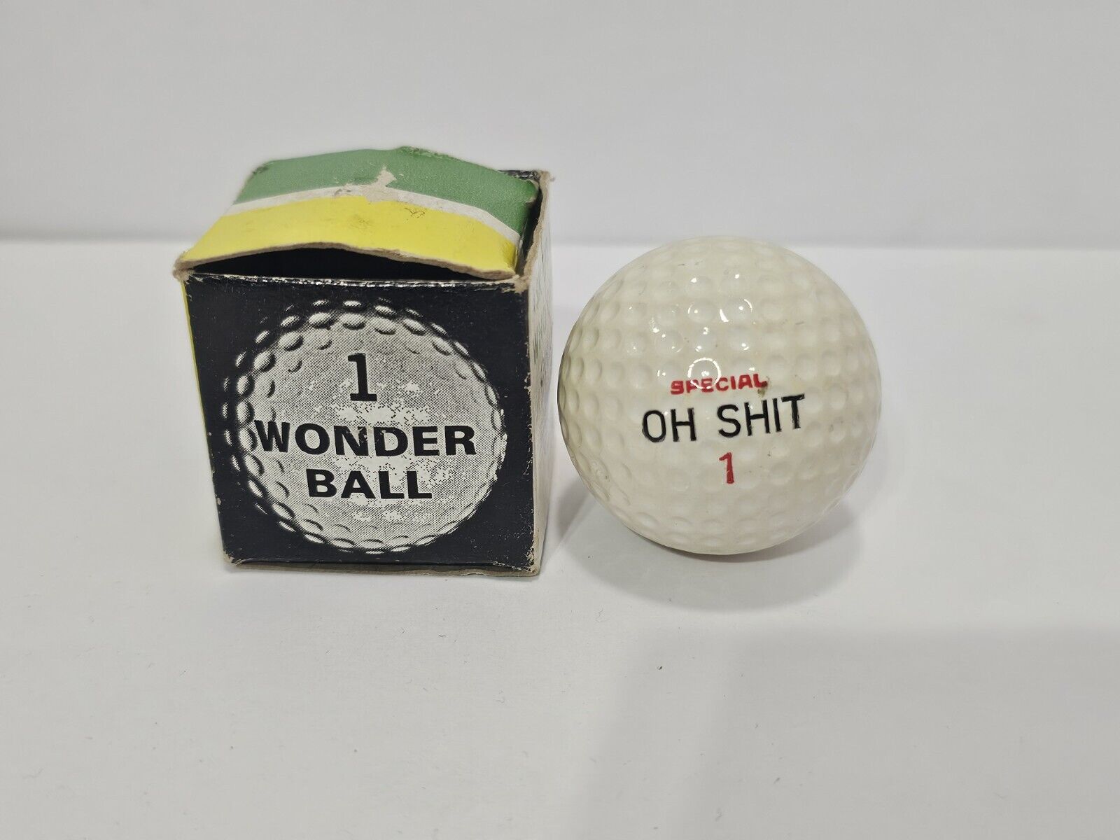 Vintage Novelty Golf Ball Oh %#& Special #1 An L.G.C Creation In Original Box