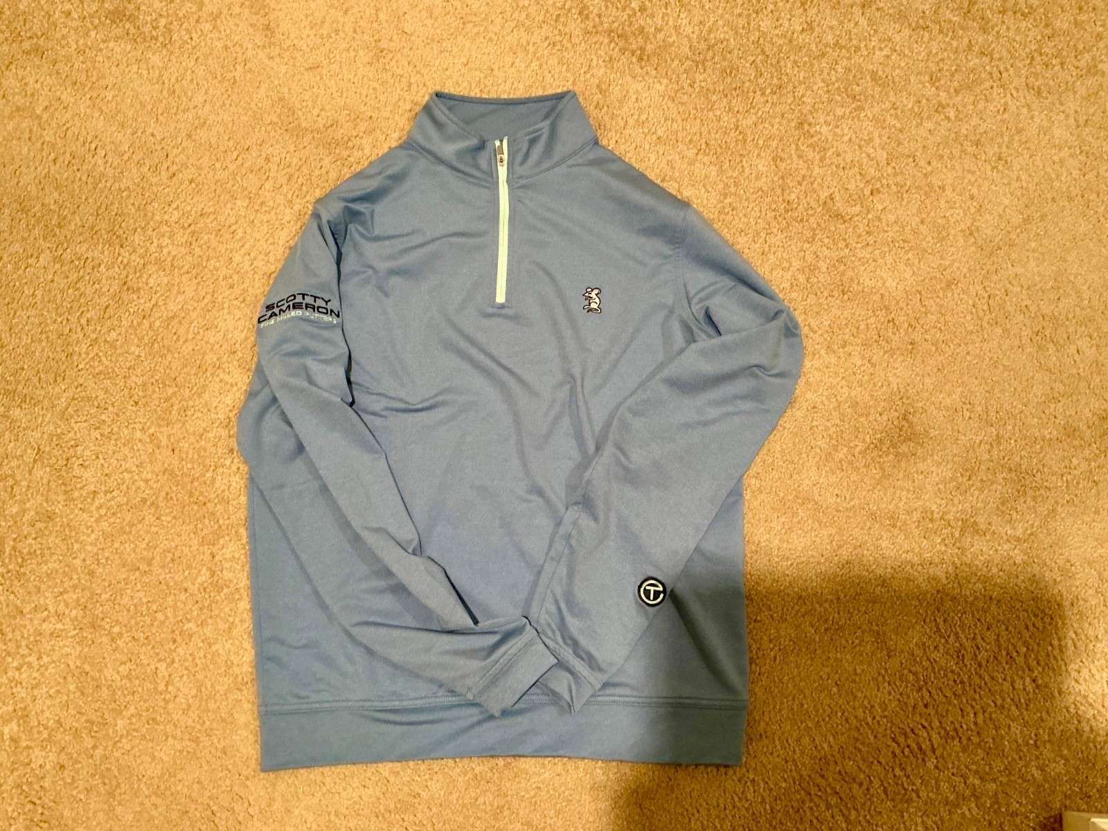 SCOTTY CAMERON TOUR RAT 1/4 Zip SWEATER SMALL - BLUE SCOTTY CAMERON TOUR RAT 1/4 Zip SWEATER SMALL - BLUE