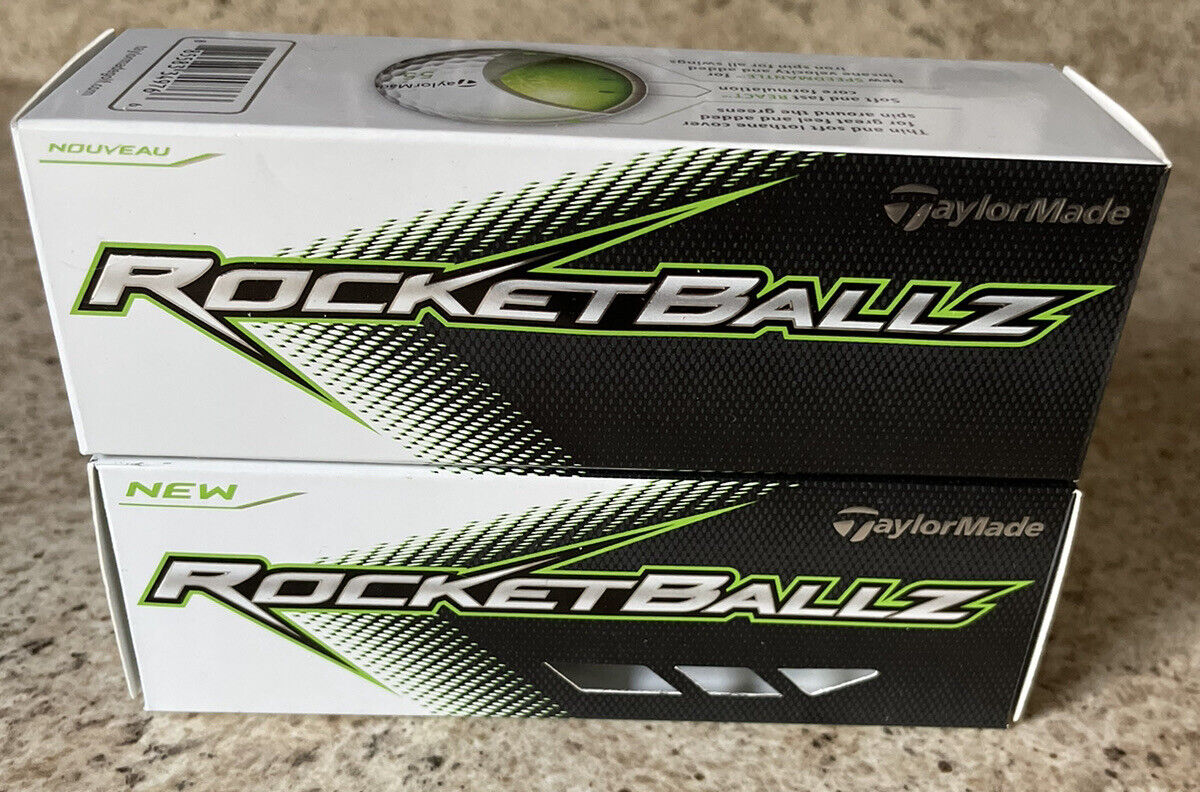 Rocket Ballz Golf Balls Taylor Made 2 Sleeves of 3 - 6 Balls Total