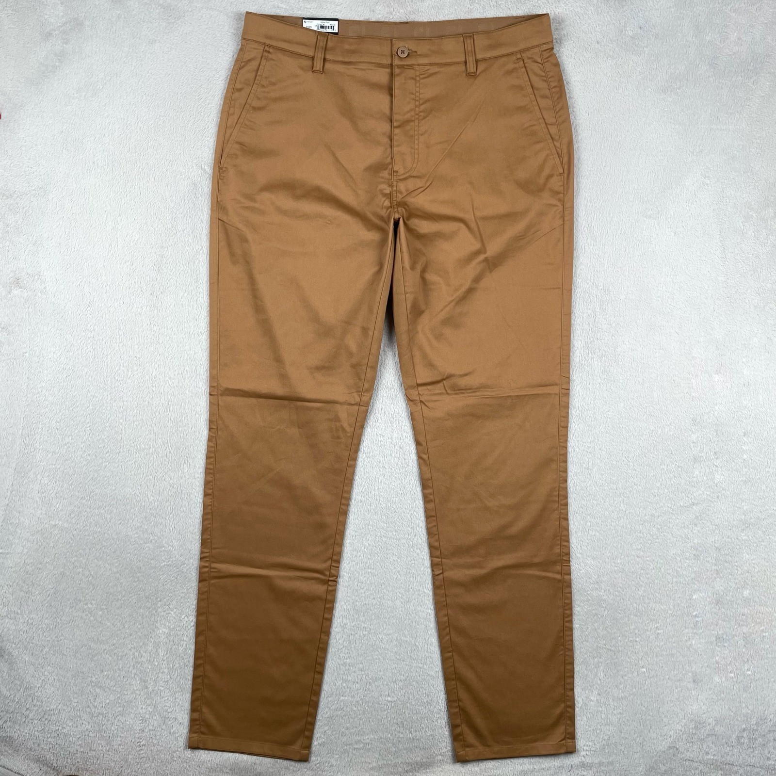 New FootJoy Evolve Golf Pants Mens 34x32 British Tan Brown Stretch Chino Khaki New FootJoy Evolve Golf Pants Mens 34x32 British Tan Brown Stretch Chino Khaki