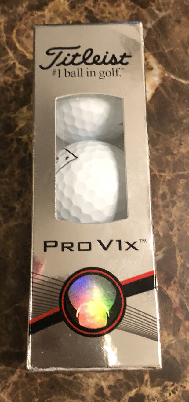 NEW Titleist Pro V1X White Golf Balls # 3                     -  3 Balls