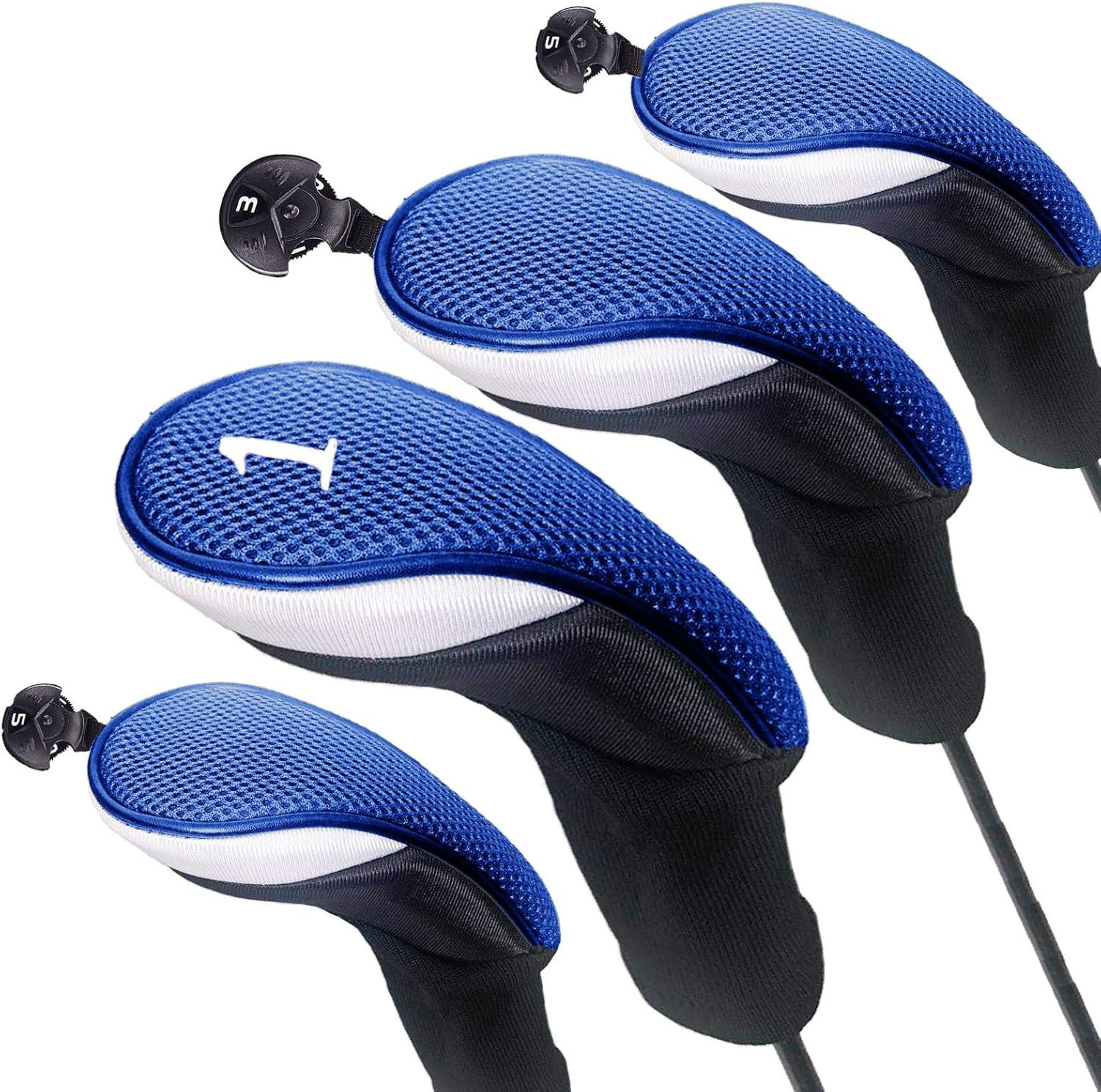 Golf Club Head Covers Woods Driver Fairway Hybrid 4 Pack,Headcovers 1 3 5 7 X Golf Club Head Covers Woods Driver Fairway Hybrid 4 Pack,Headcovers 1 3 5 7 X