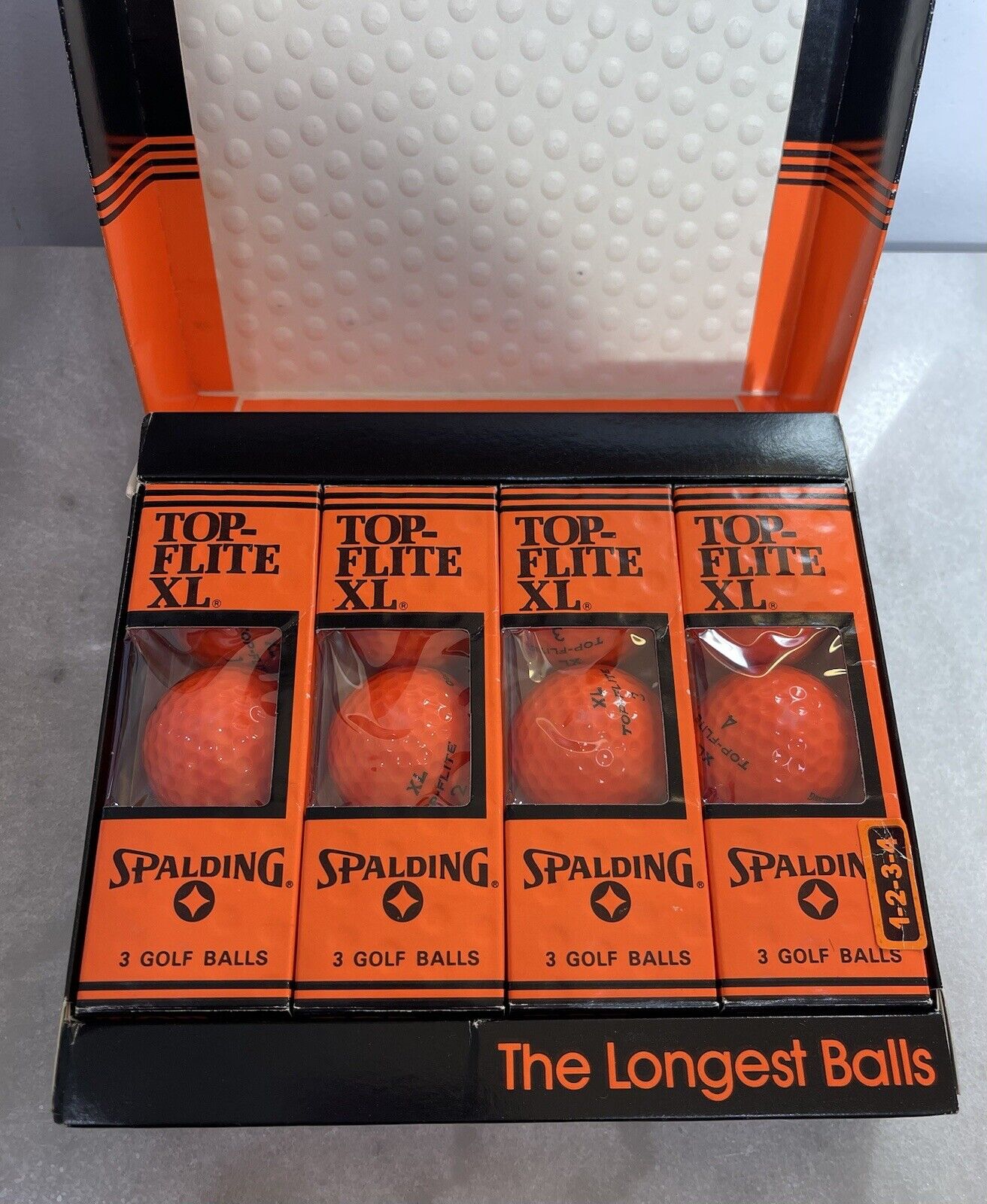Vintage Spalding Top-Flite XL Extra Long Distance 12 Golf Balls -From 1982