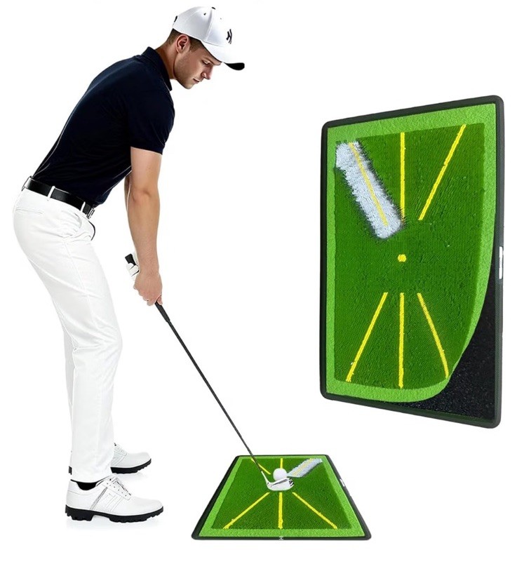 American Sweat Swing Mat Golf Divot Board for Swing Pat and Training Aid.