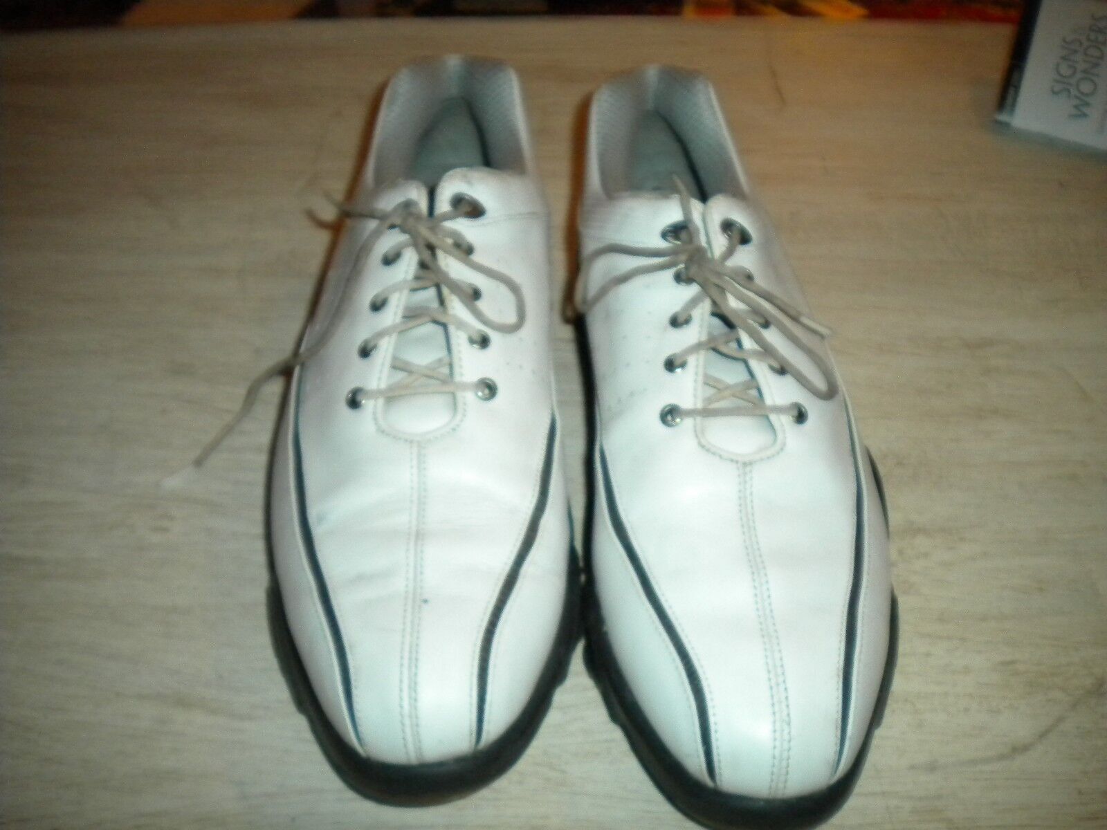 Footjoy Synr-G White Leather Memory Foam Golf Shoes 11.5 M