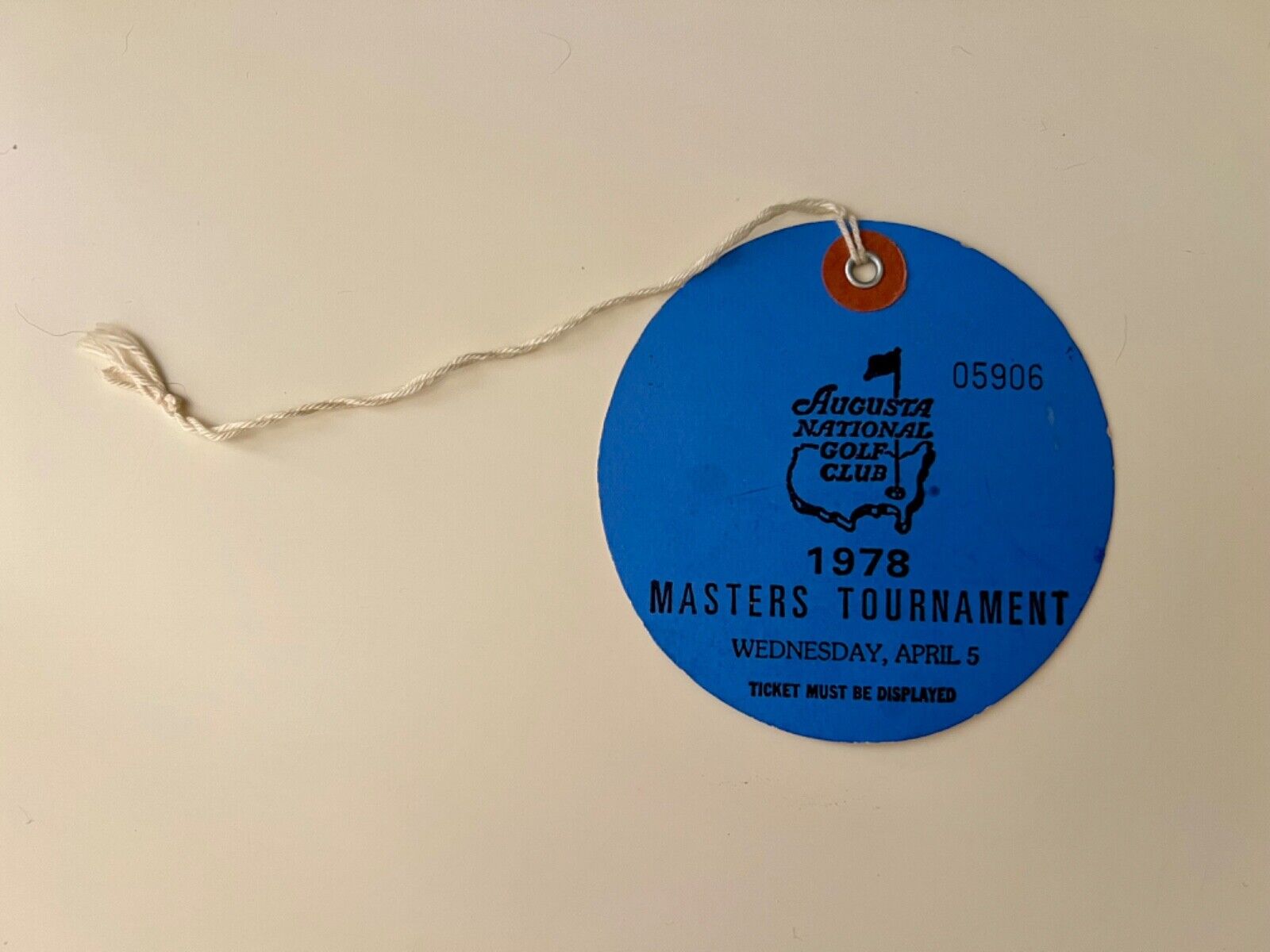 1978 Masters Par 3 badge; Gary Players Win