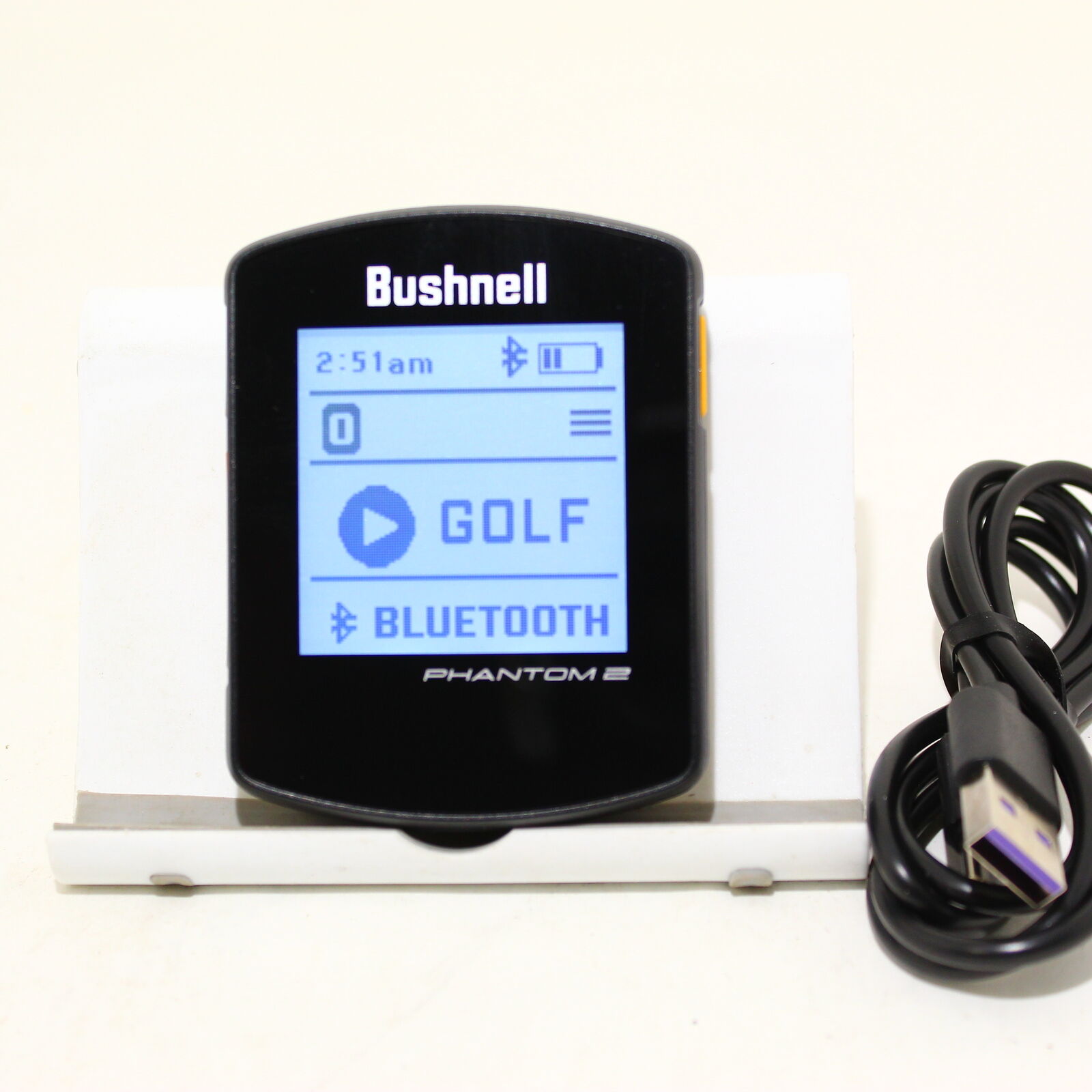 Excellent Bushnell Phantom 2 Golf GPS - Black w/ Charging Cable