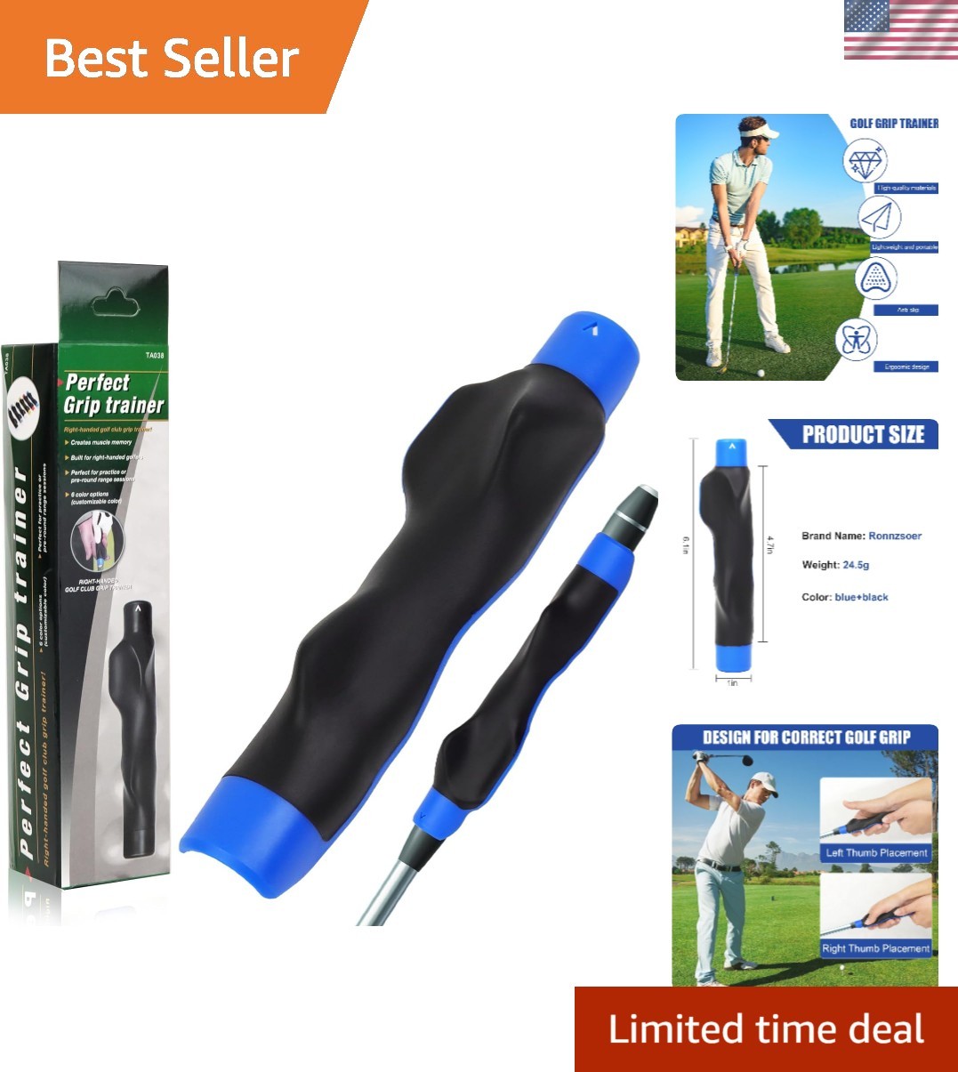 Versatile Golf Grip Trainer – Enhance Technique & Reduce Fatigue Effortlessly