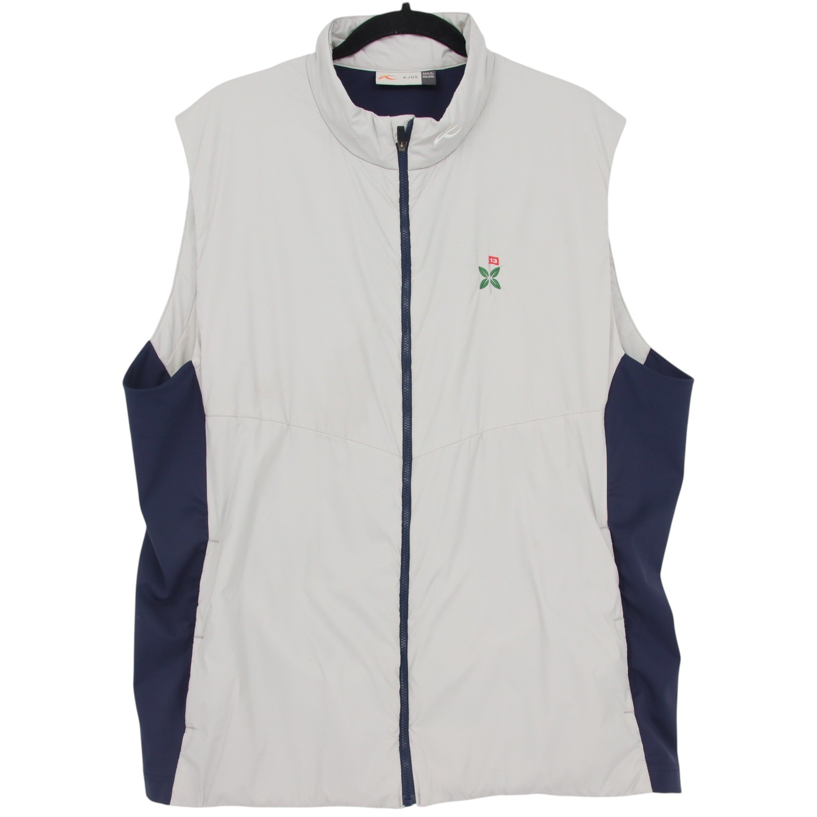 KJUS Men Radiation Vest Mens Size XXL Gray Navy Blue Golf Lightweight Full Zip KJUS Men Radiation Vest Mens Size XXL Gray Navy Blue Golf Lightweight Full Zip