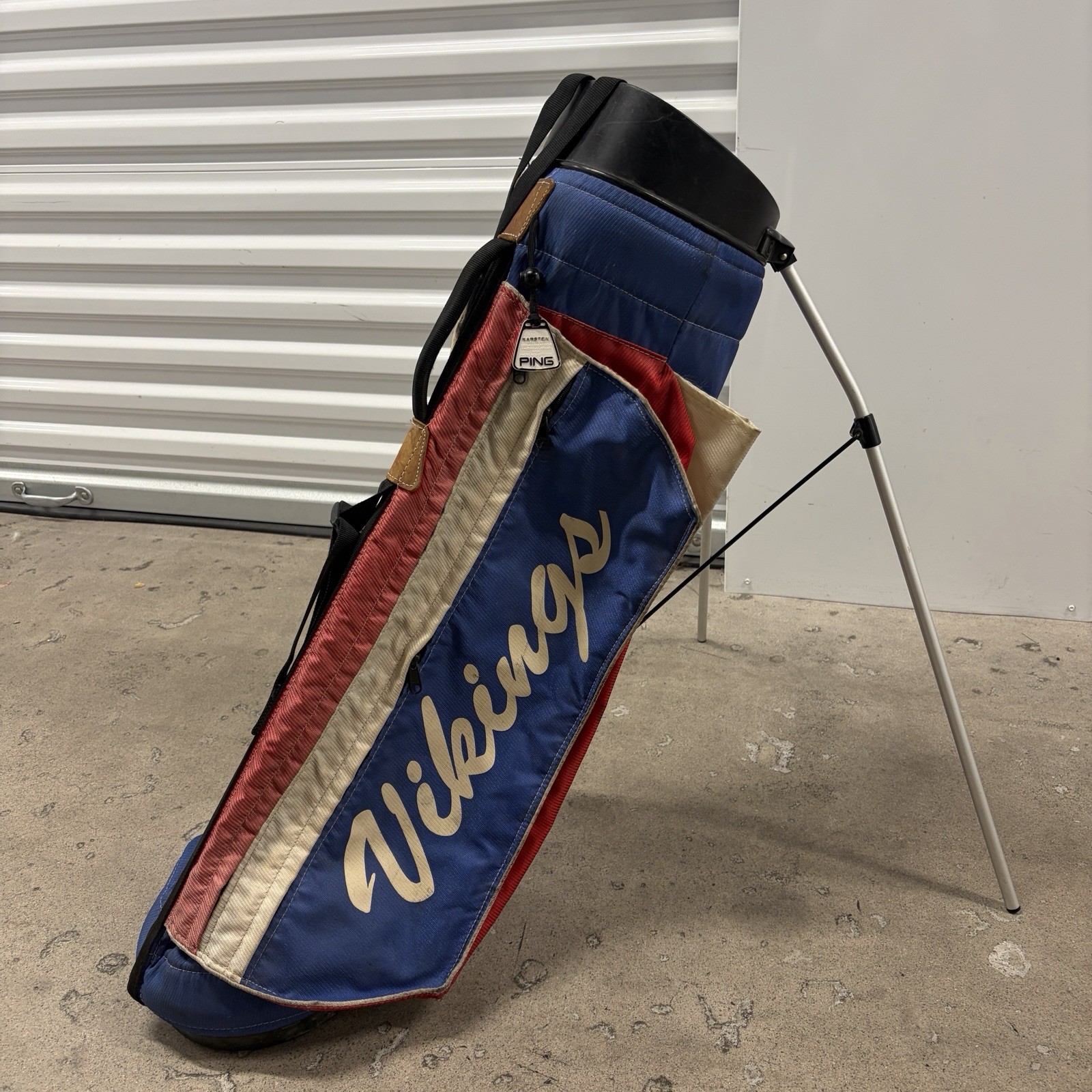 Ping Karsten L8 Stand Bag 90s Vtg Golf Hoofer Sunday arizona high school team Ping Karsten L8 Stand Bag 90s Vtg Golf Hoofer Sunday arizona high school team