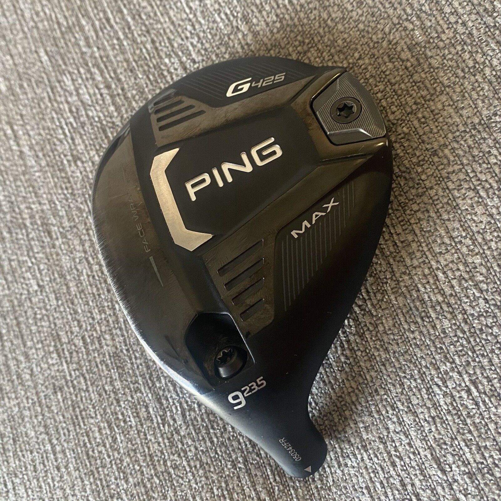 Ping G425 Max 9 Wood 9W 23.5* Left Hand W/ 3 Extra Shafts & Head Cover Included