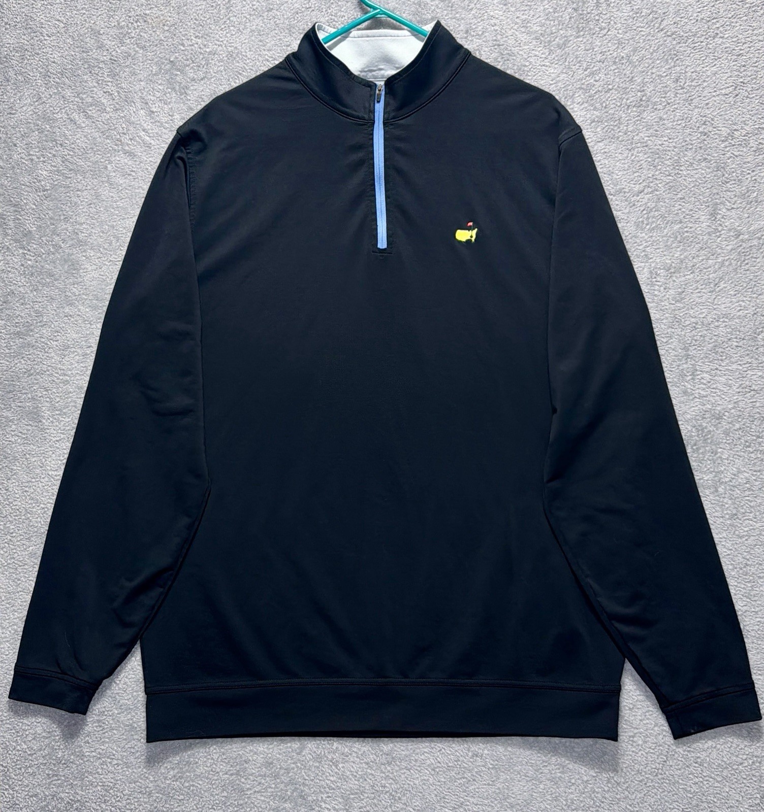 Peter Millar Crown Sport Masters Quarter 1/4 Zip Pullover Charcoal Navy XL Peter Millar Crown Sport Masters Quarter 1/4 Zip Pullover Charcoal Navy XL