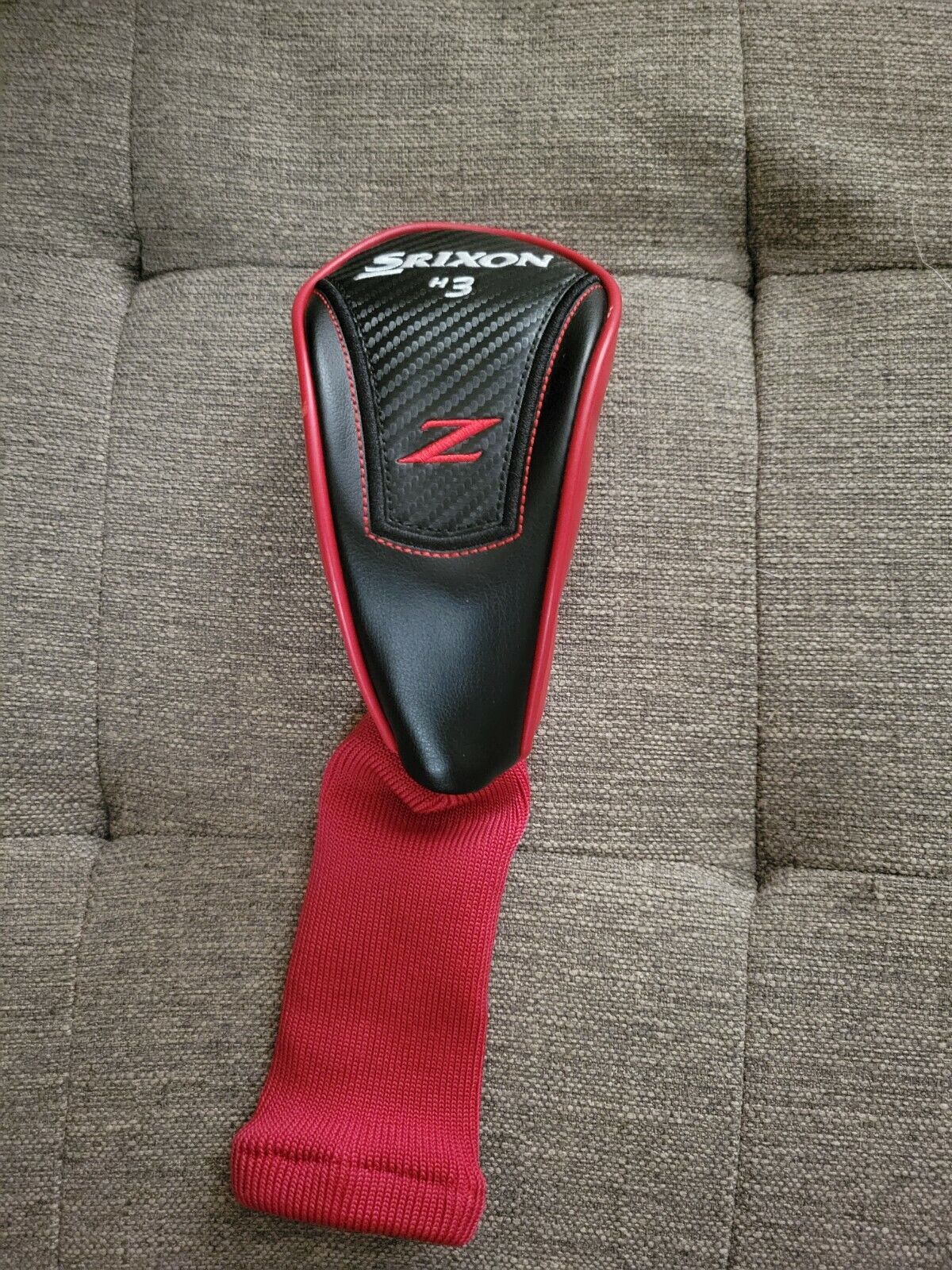 Srixon Z #3H Hybrid/Iron Headcover, Mint Condition Red/Black Golf Head Cover
