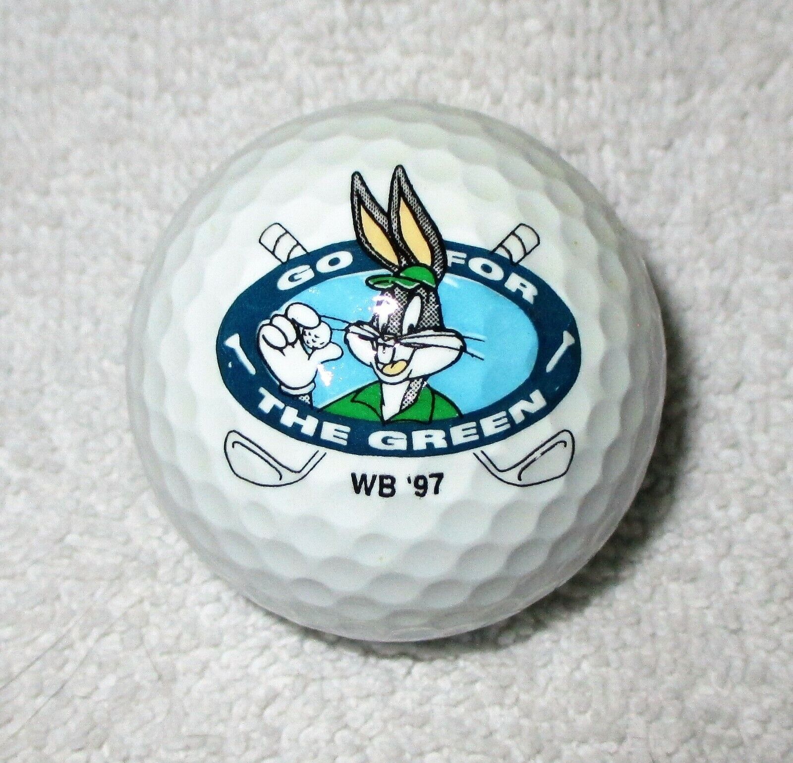 Bugs Bunny Looney Tunes Ram Tour Logo Golf Ball 