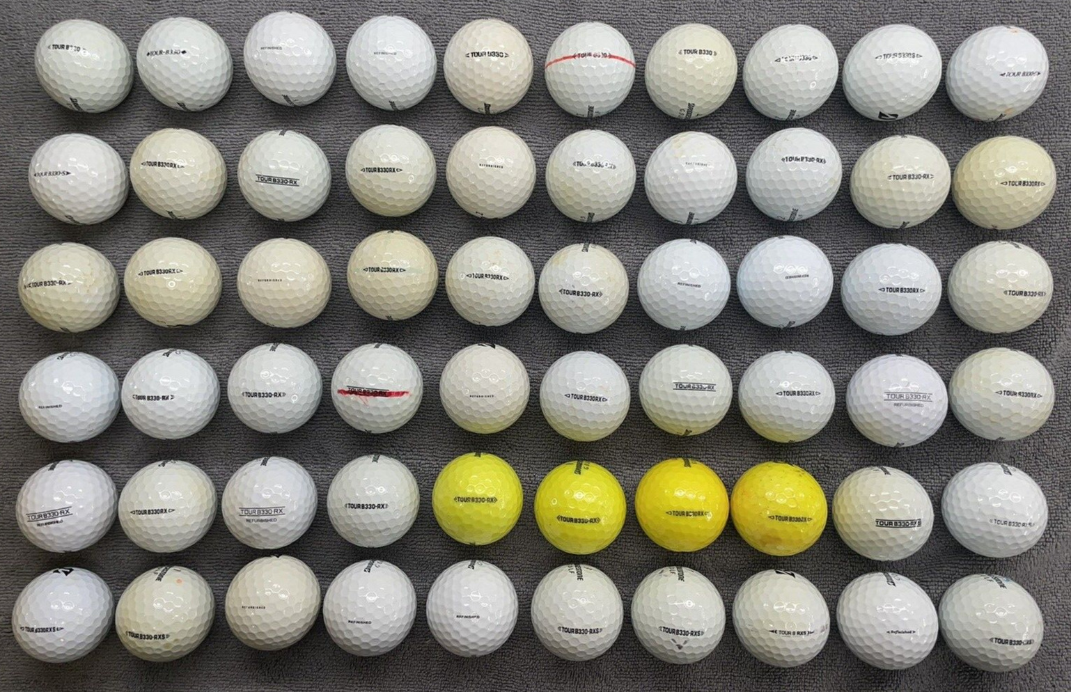 60 Bridgestone Assorted AAA Tour B330 Golf Balls (INV#330)
